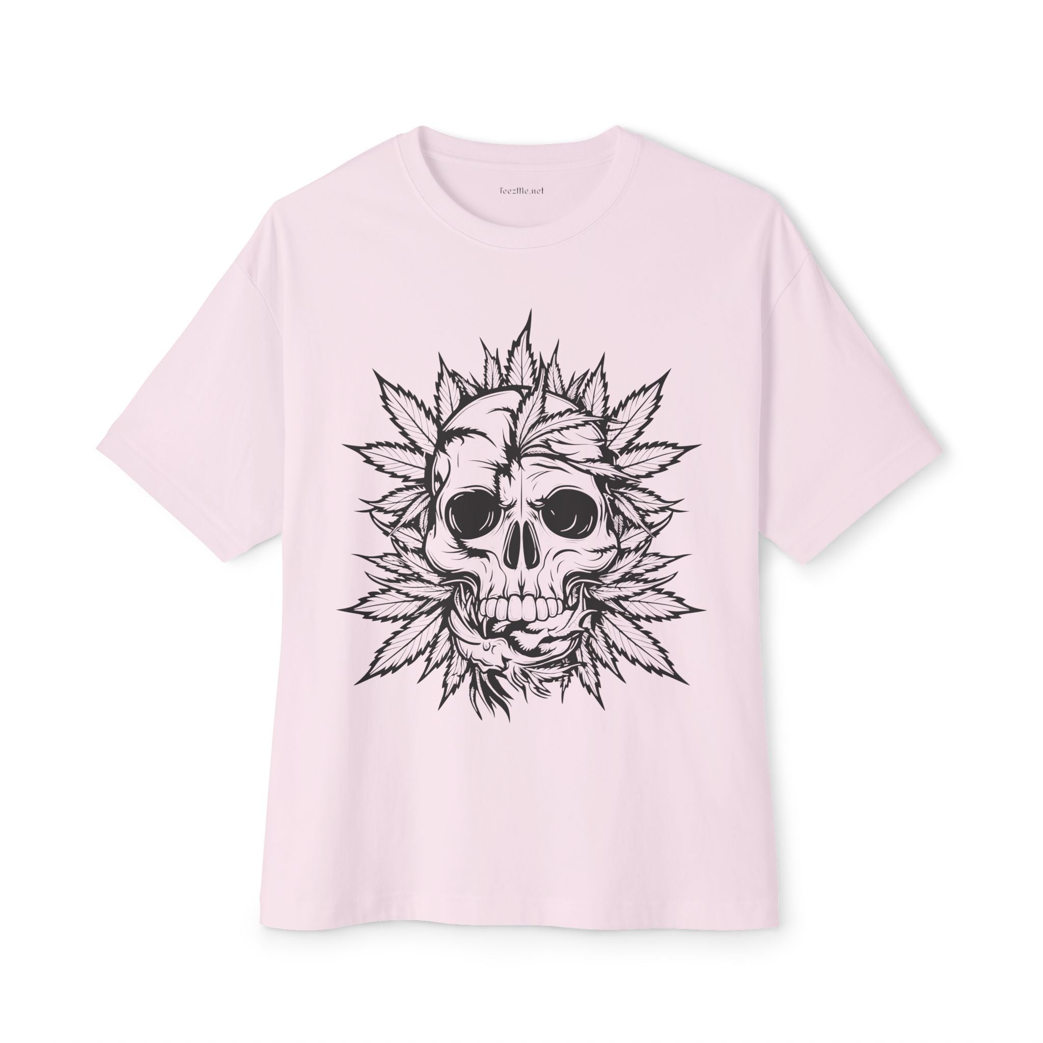 Weed Skull - Unisex Oversized Boxy Tee