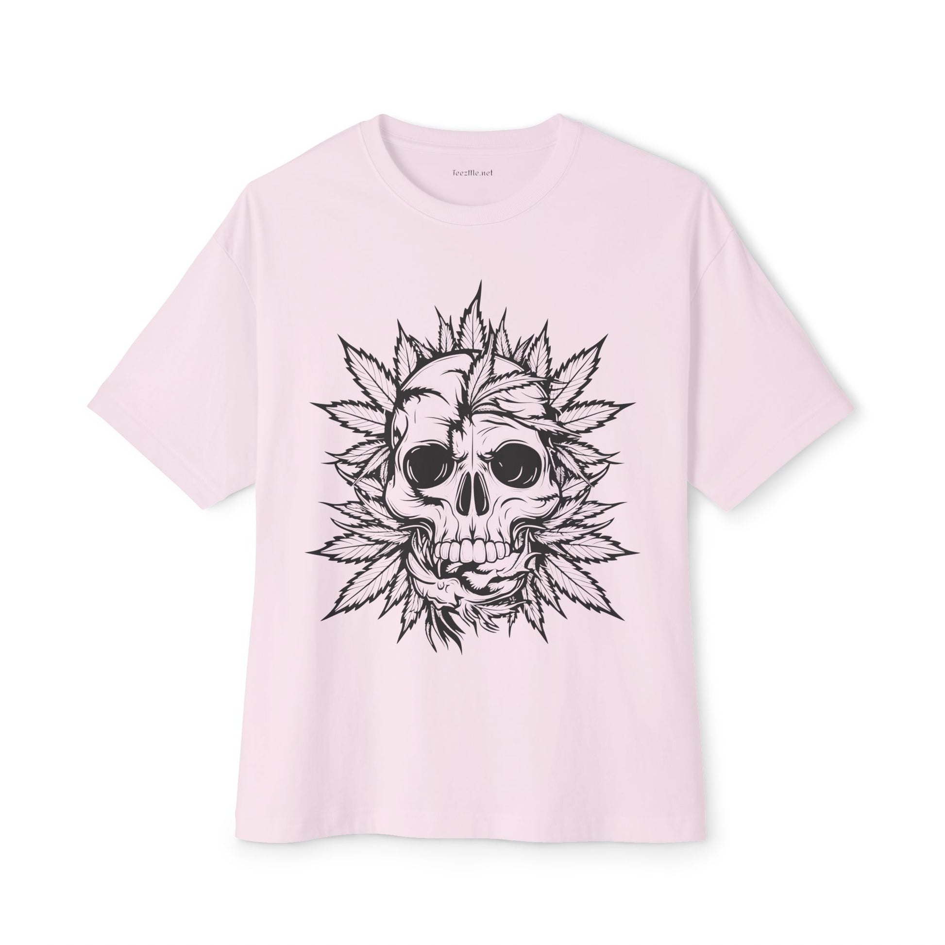 Weed Skull - Unisex Oversized Boxy Tee