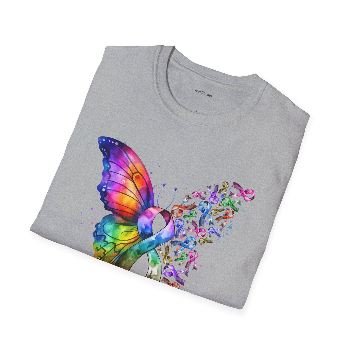 Fight Cancer  - Unisex Softstyle T-Shirt 100% Cotton Graphic