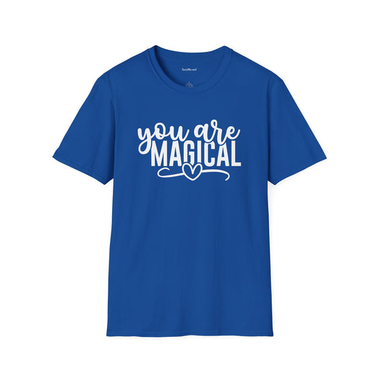 You are Magical (white text) Unisex Softstyle T-Shirt 100% Cotton Graphic