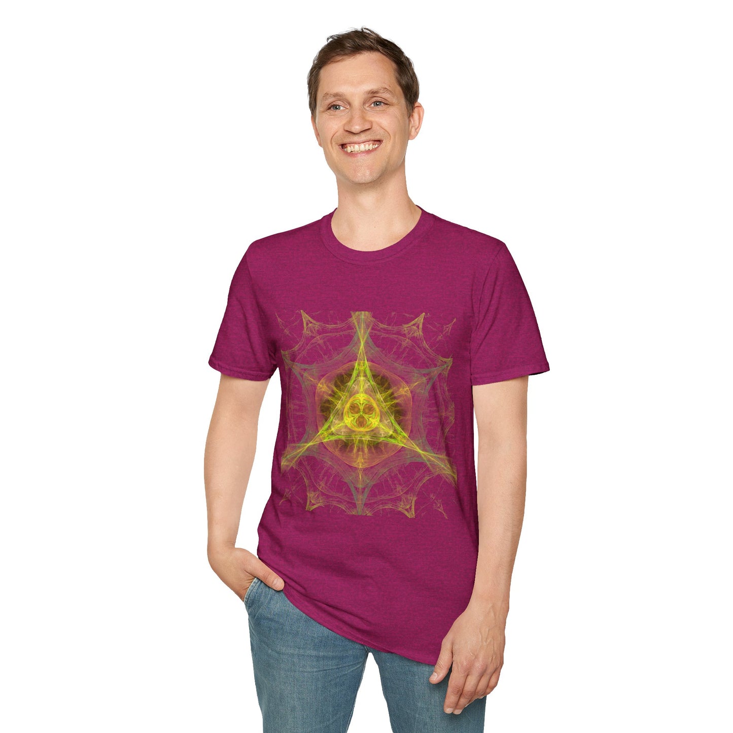 Magical Runic Sign for a Better Future - Unisex Softstyle T-Shirt 100% Cotton Graphic