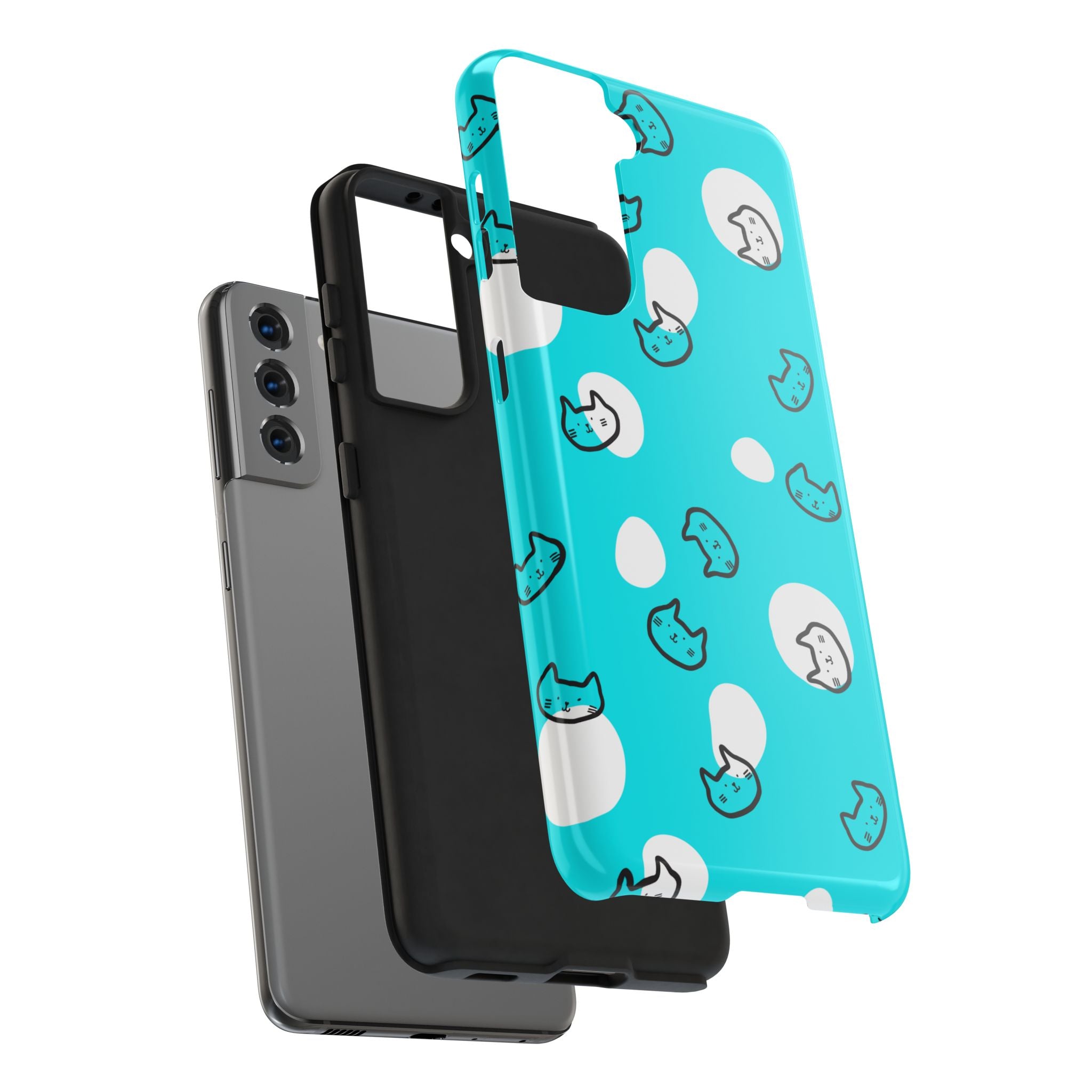 Cute Cat Pattern Cell Phone Case Tough Phone Cases