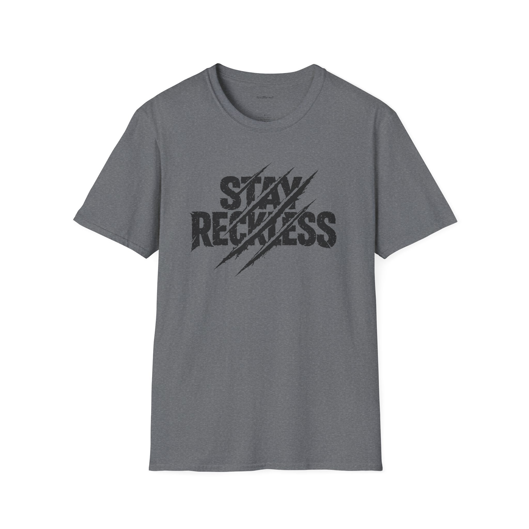 Stay Reckless T-Shirt — Distressed Claw-Mark Graphic Tee