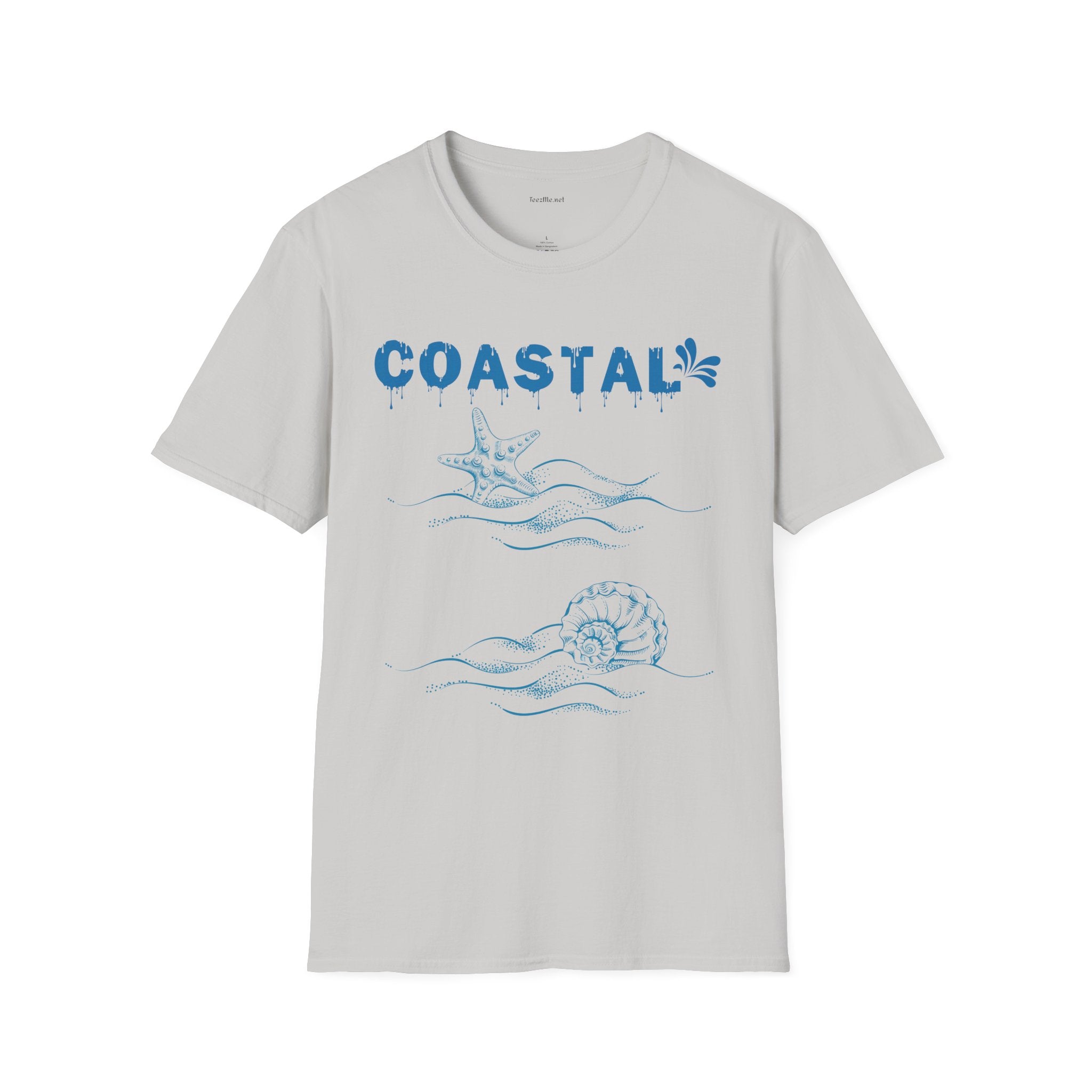 Coastal Unisex Softstyle T-Shirt 100% Cotton Graphic