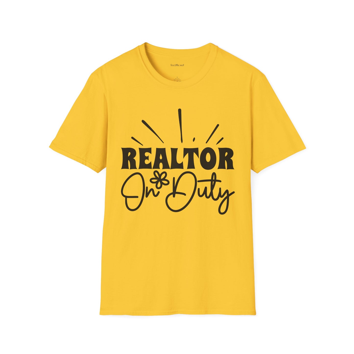 REALTOR On Duty Unisex Soft Style T-Shirt 100% Cotton Graphic