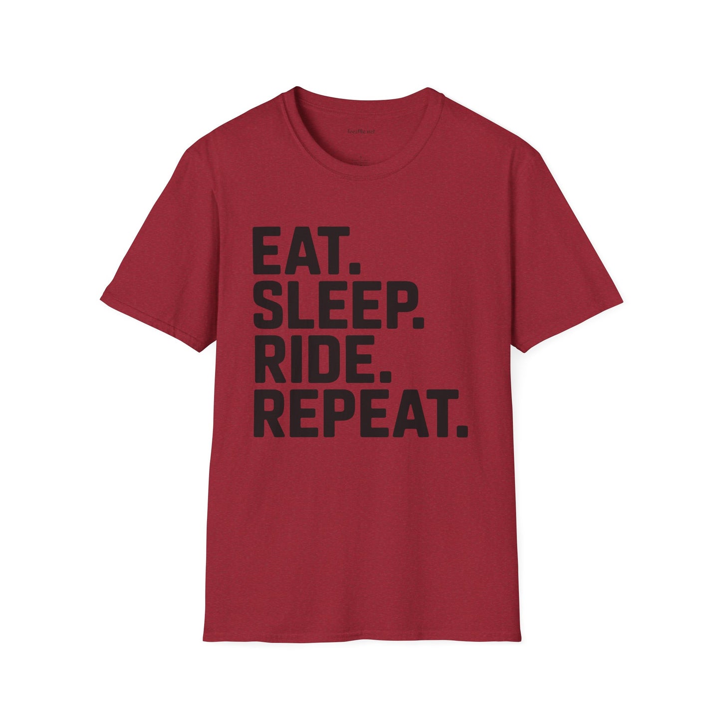 Eat Sleep Ride Repeat Unisex SoftStyle T-Shirt 100% Cotton Graphic