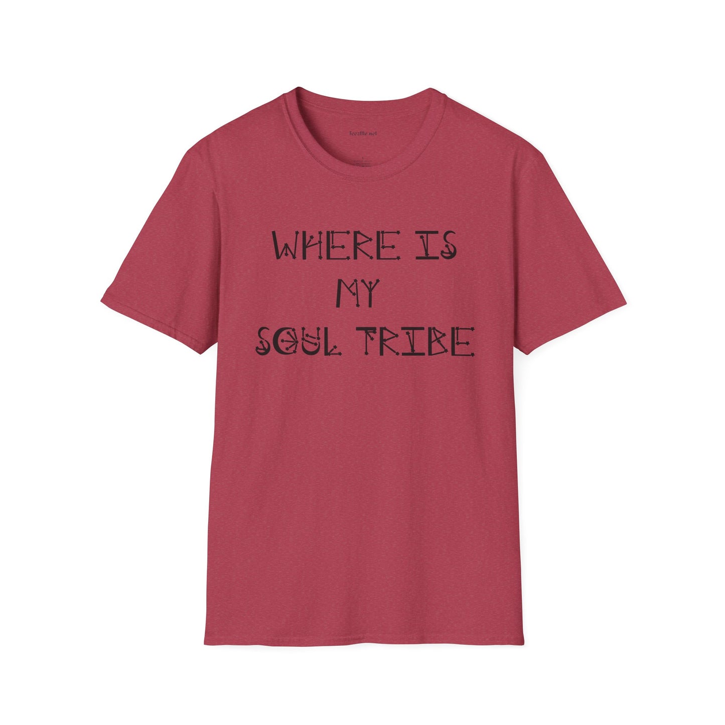 Where Is My Soul Tribe (Stars) Unisex Soft Style T-Shirt 100% Cotton Graphic
