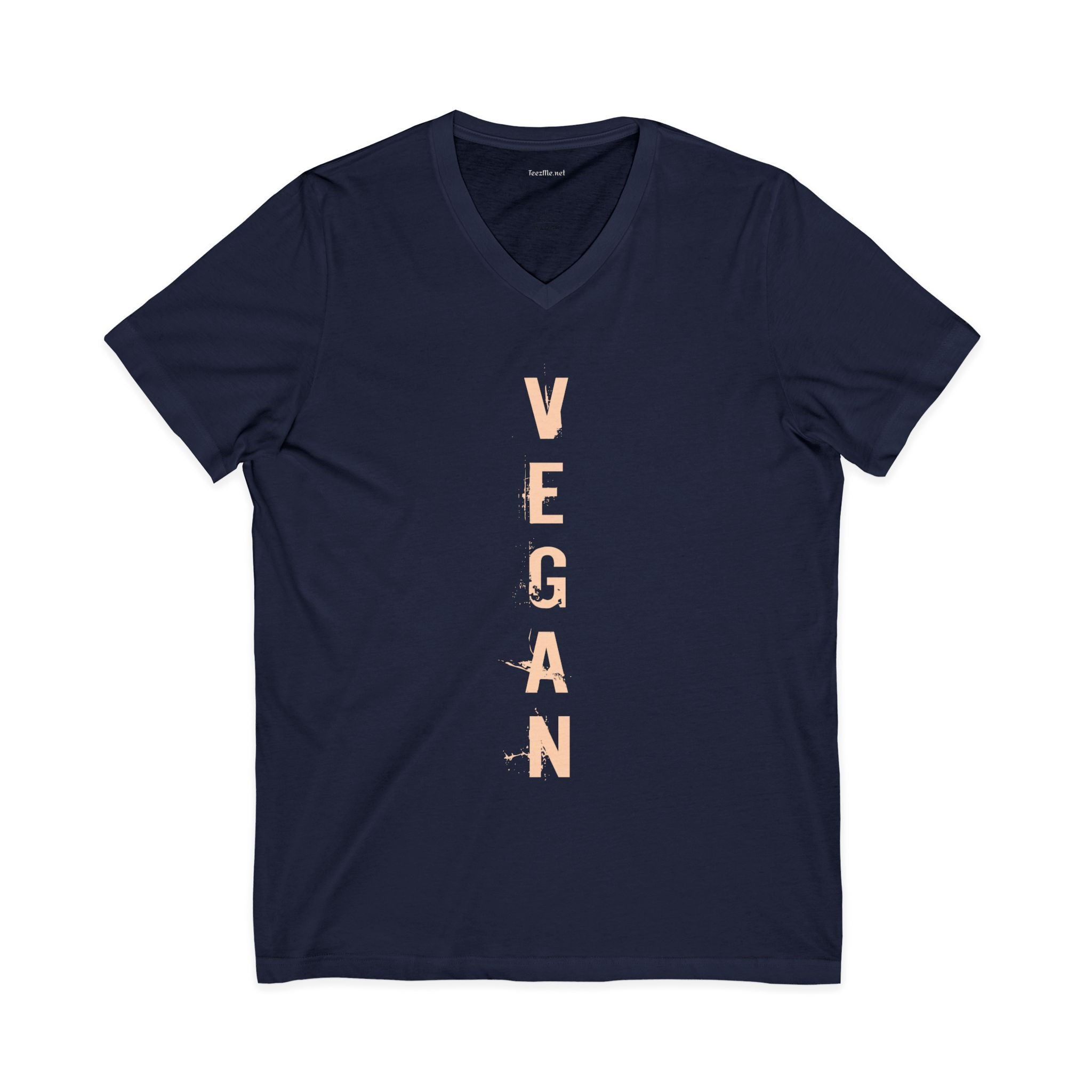 VEGAN Unisex Jersey Short Sleeve V-Neck Tee