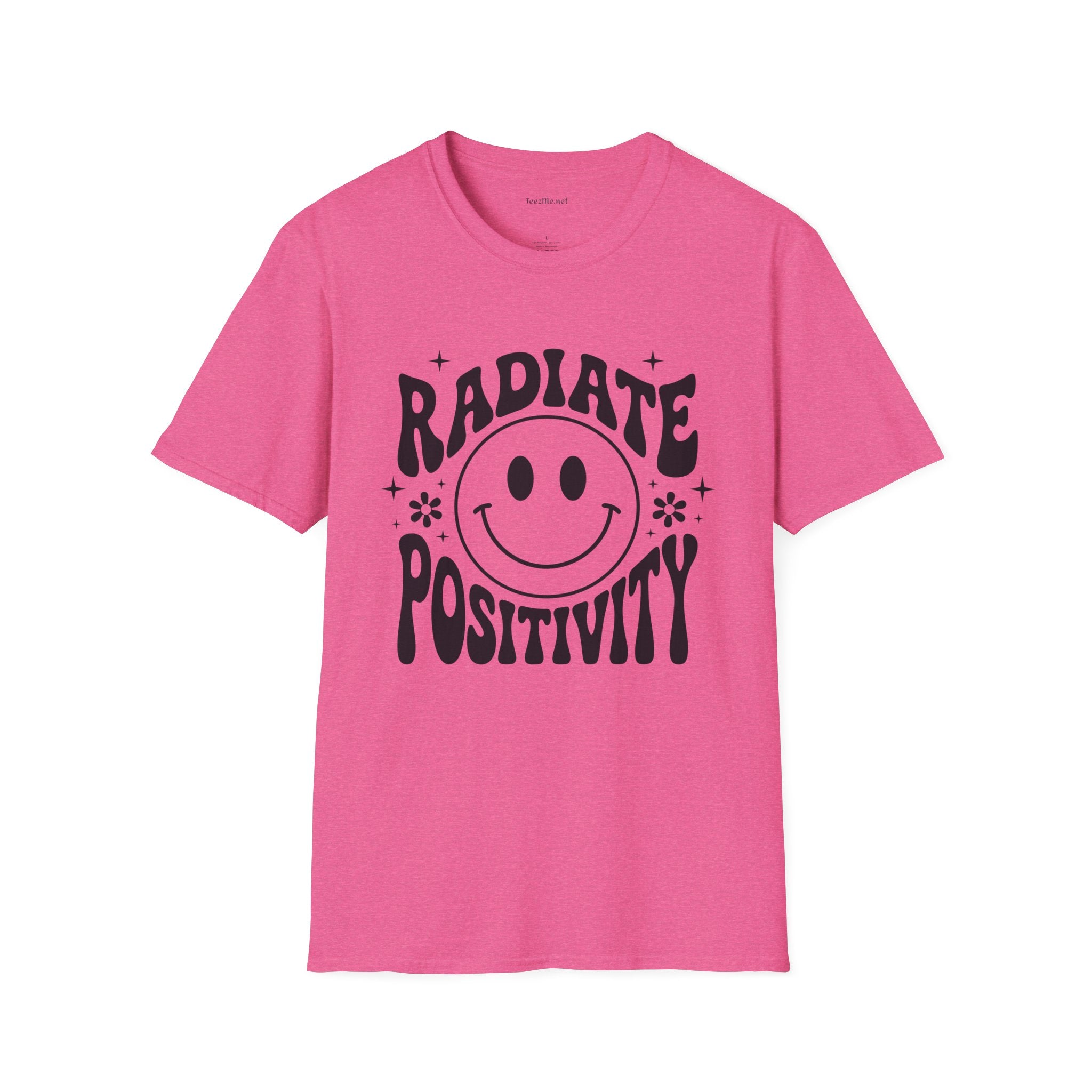 Radiate Positivity :) 02 Unisex Soft Style T-Shirt 100% Cotton Graphic
