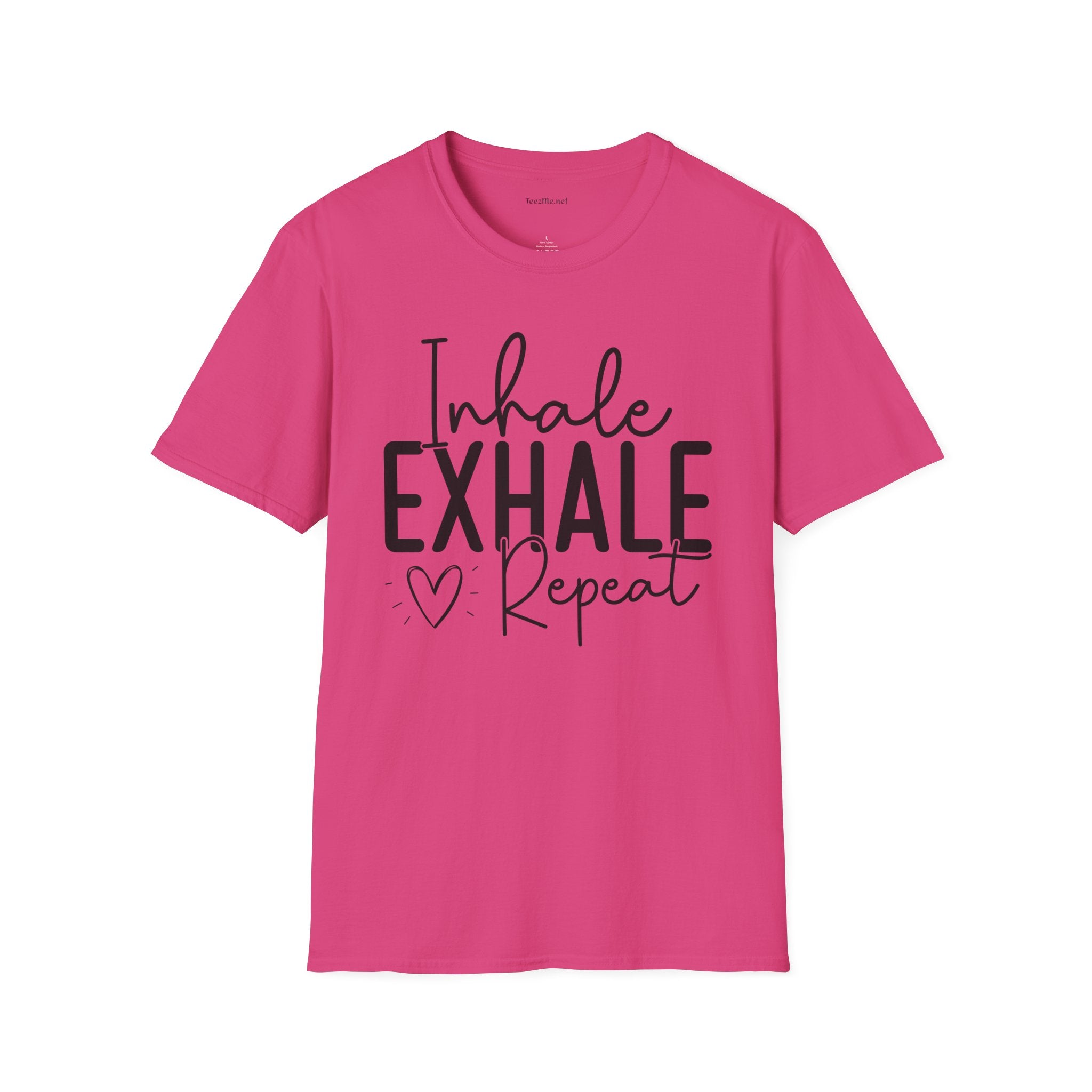 Inhale Exhale - Unisex Softstyle T-Shirt 100% Cotton Graphic