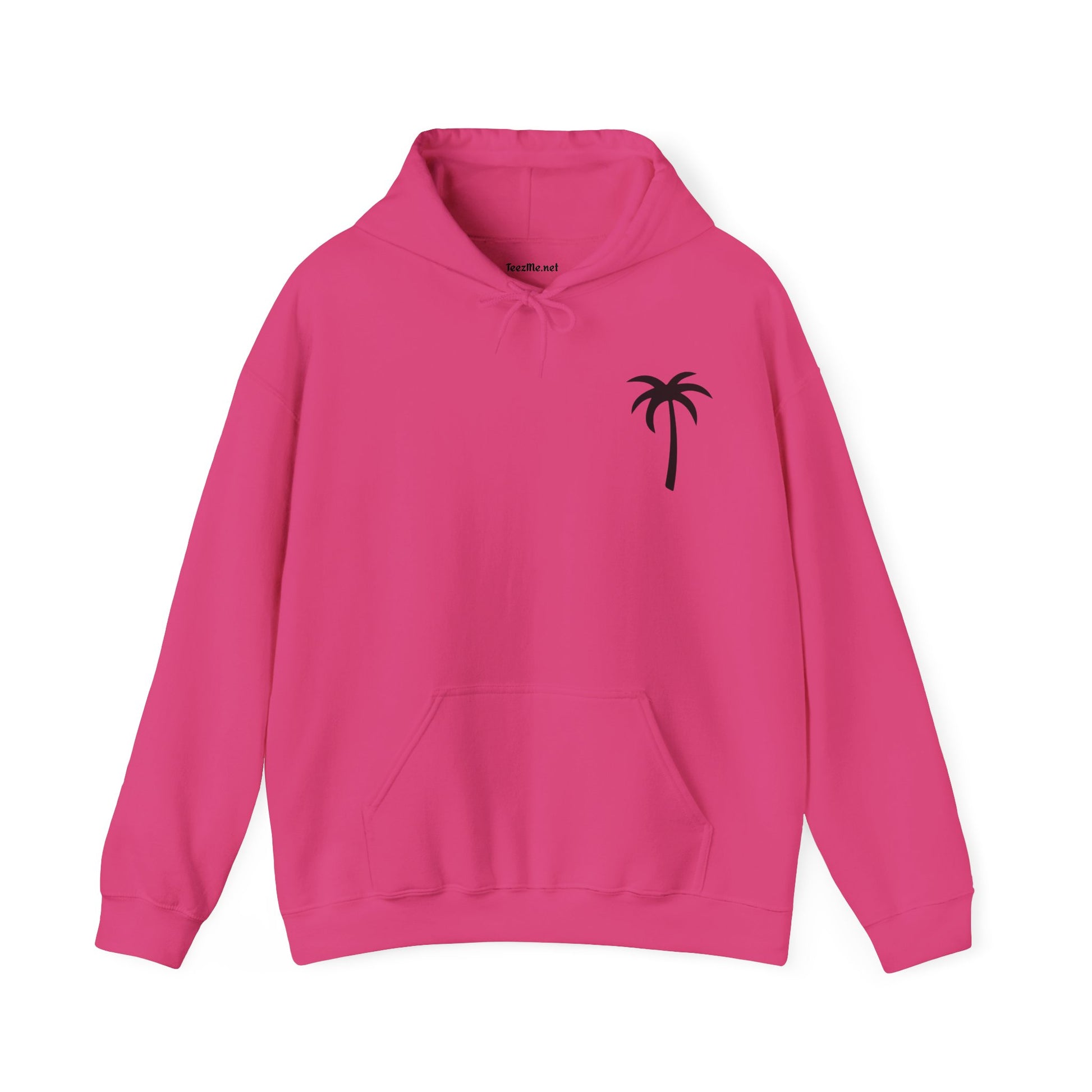 Salty Palm Hoodie — Coastal Script Beach Sweatshirt