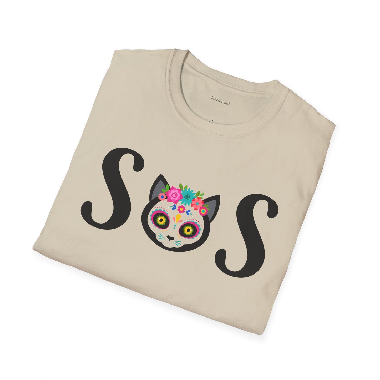 S O S - Unisex Softstyle T-Shirt 100% Cotton Graphic