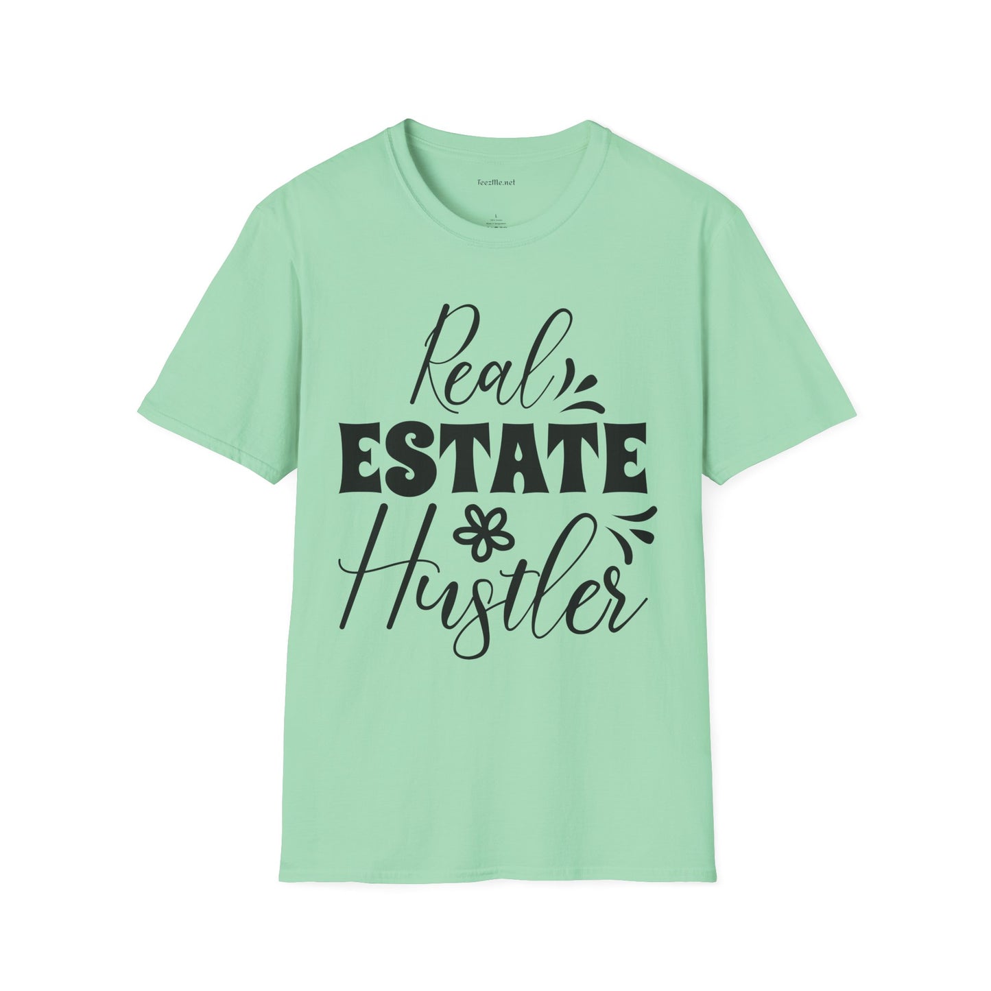 Real Estate Hustler Unisex Soft Style T-Shirt 100% Cotton Graphic