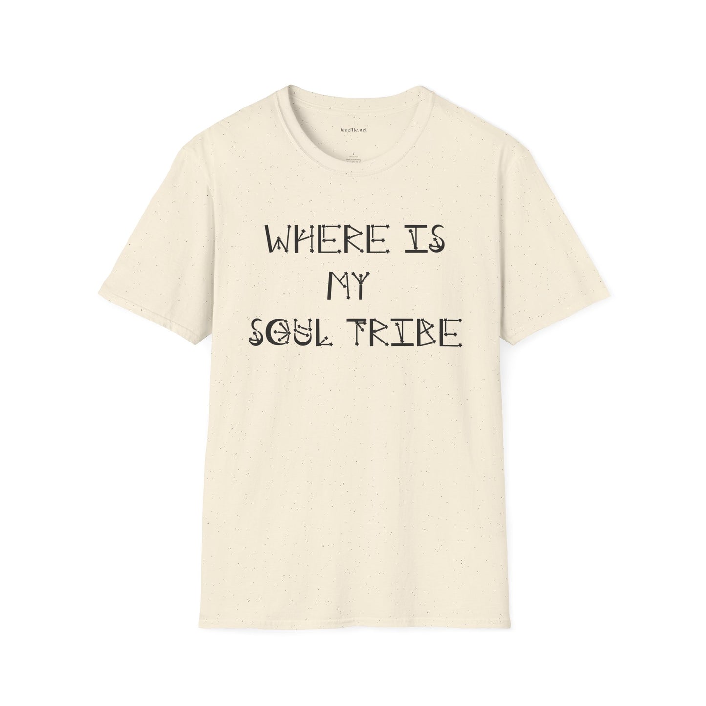 Where Is My Soul Tribe (Stars) Unisex Soft Style T-Shirt 100% Cotton Graphic