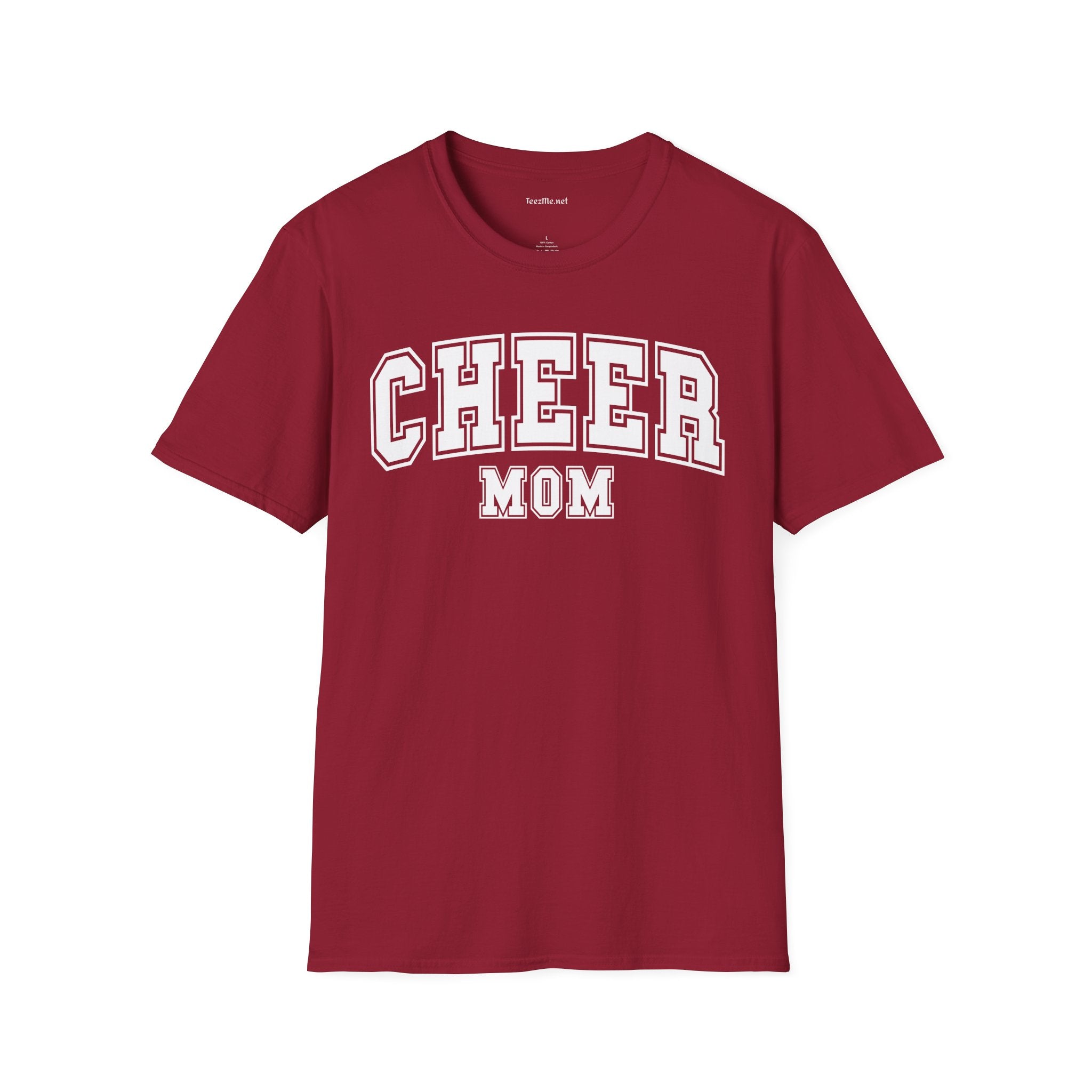 Cheer Mom Unisex Soft Style T-Shirt 100% Cotton Graphic
