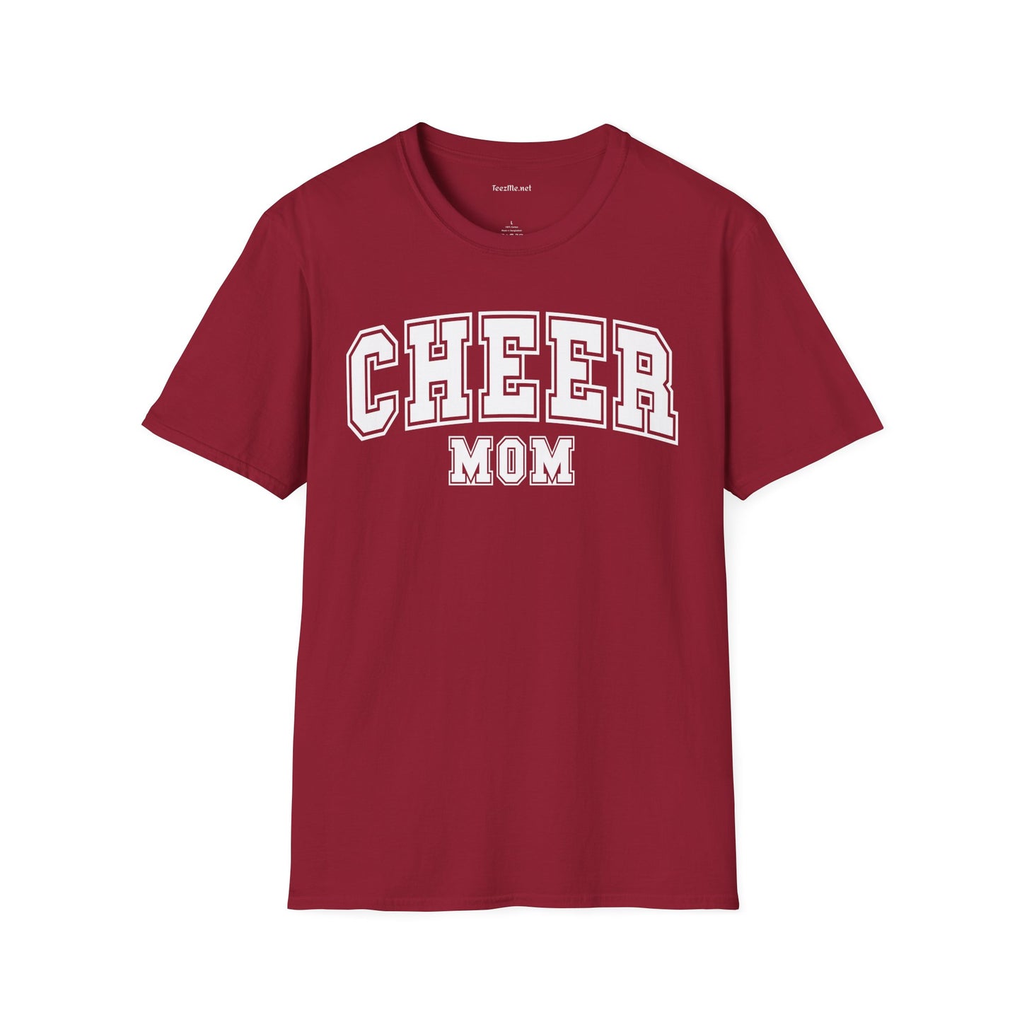 Cheer Mom Unisex Soft Style T-Shirt 100% Cotton Graphic