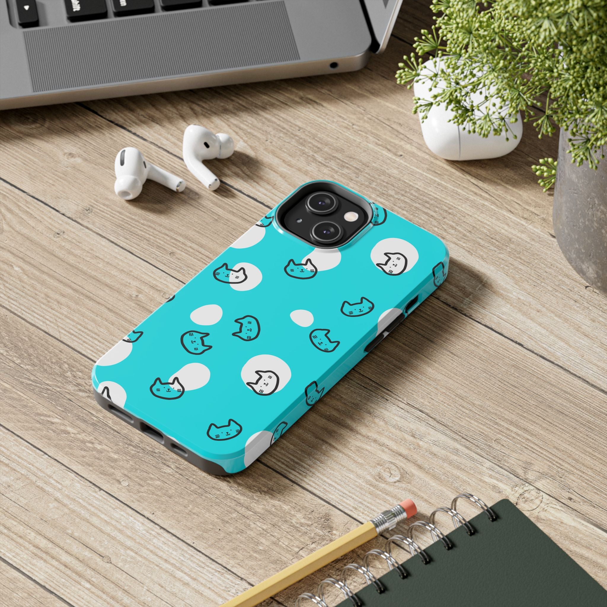 Cute Cat Pattern Cell Phone Case Tough Phone Cases