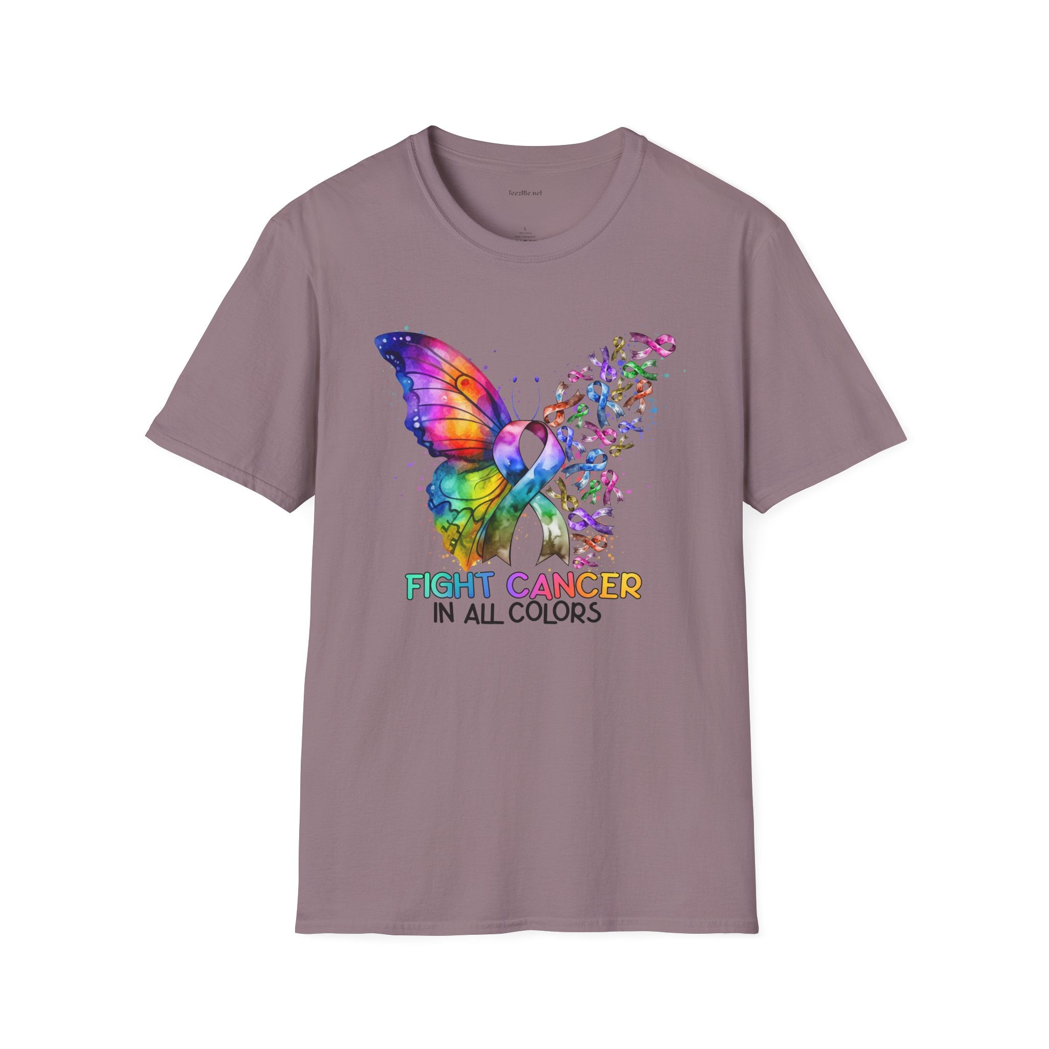 Fight Cancer  - Unisex Softstyle T-Shirt 100% Cotton Graphic