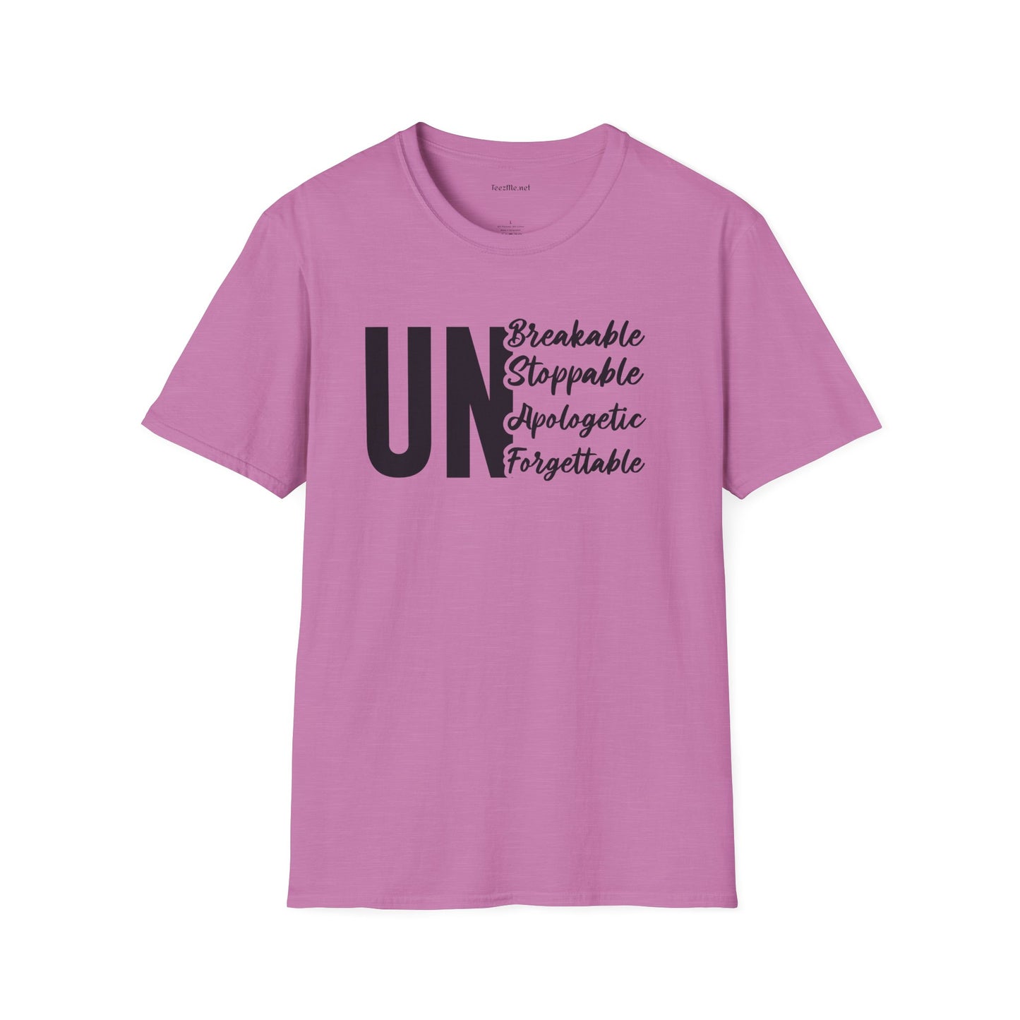 UnBreakable UnStoppable Unisex Soft Style T-Shirt 100% Cotton Graphic
