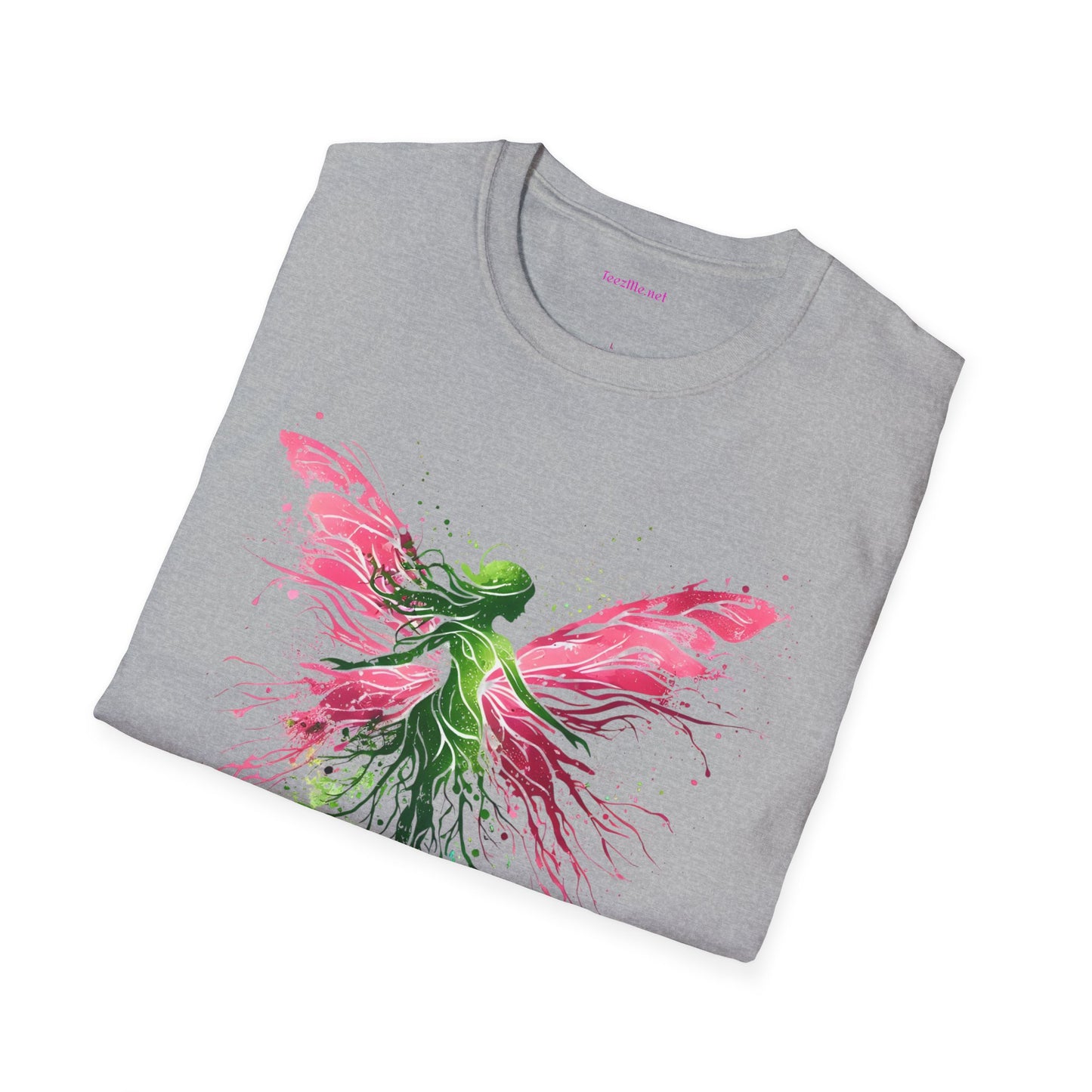 Fairy Garden 02 Unisex SoftStyle T-Shirt 100% Cotton Graphic