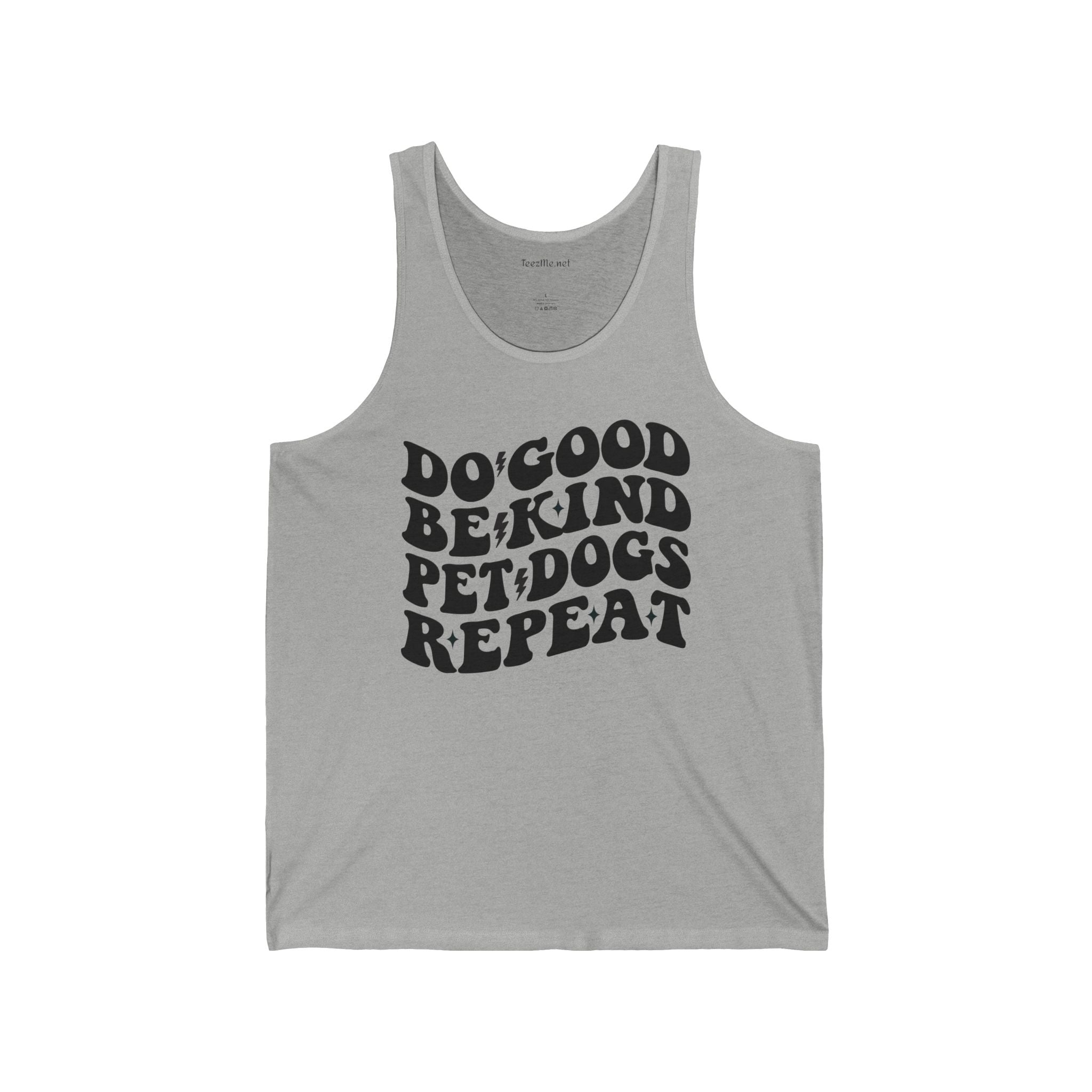 Do Good Be Kind Pet Dogs Repeat Hero Unisex Jersey Tank