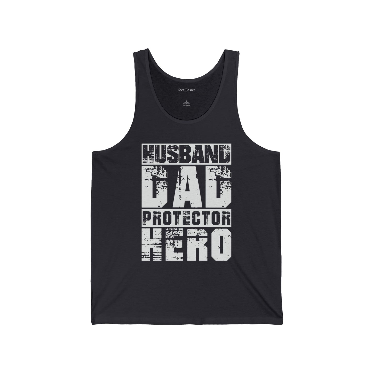Husband Dad Protector Hero Unisex Jersey Tank