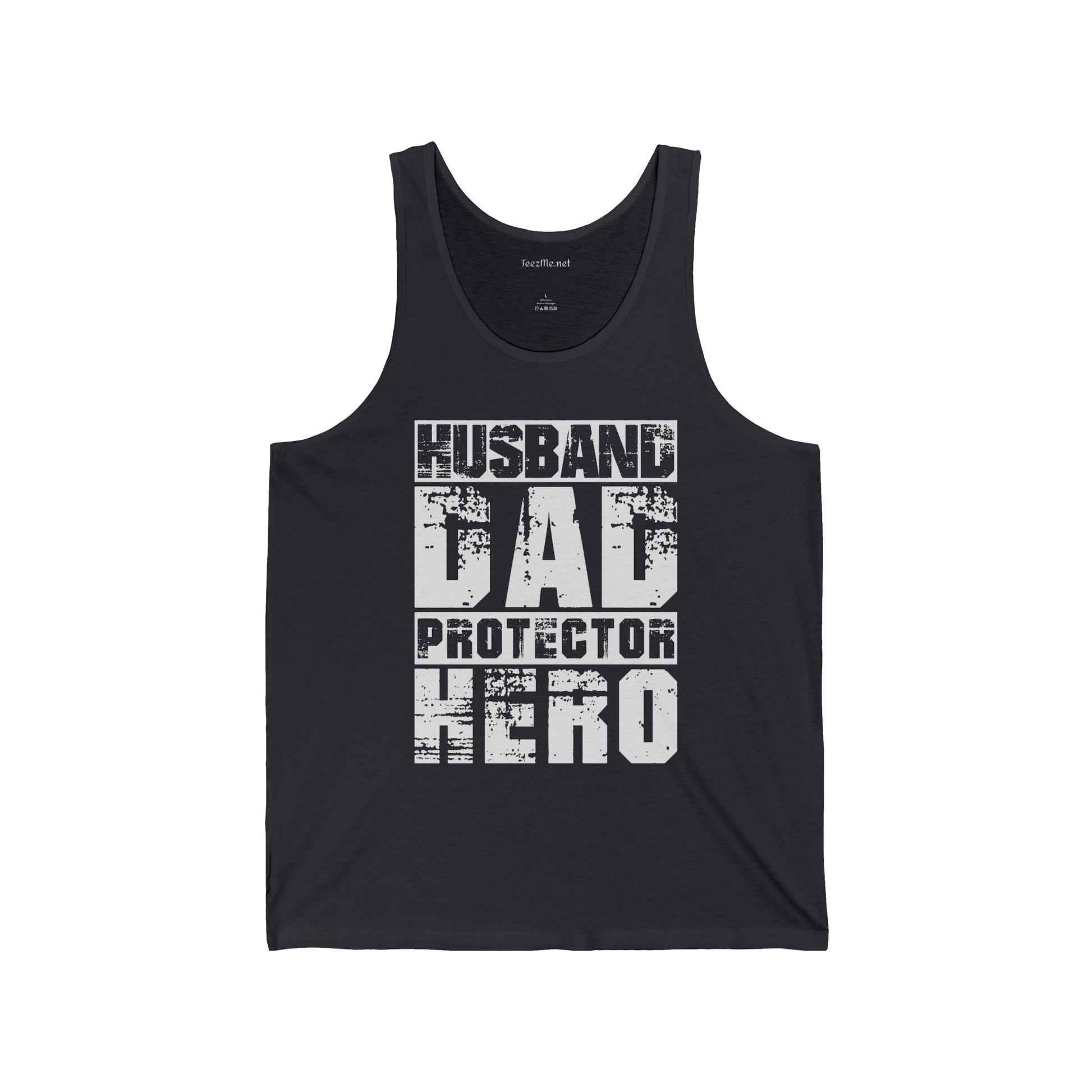 Husband Dad Protector Hero Unisex Jersey Tank