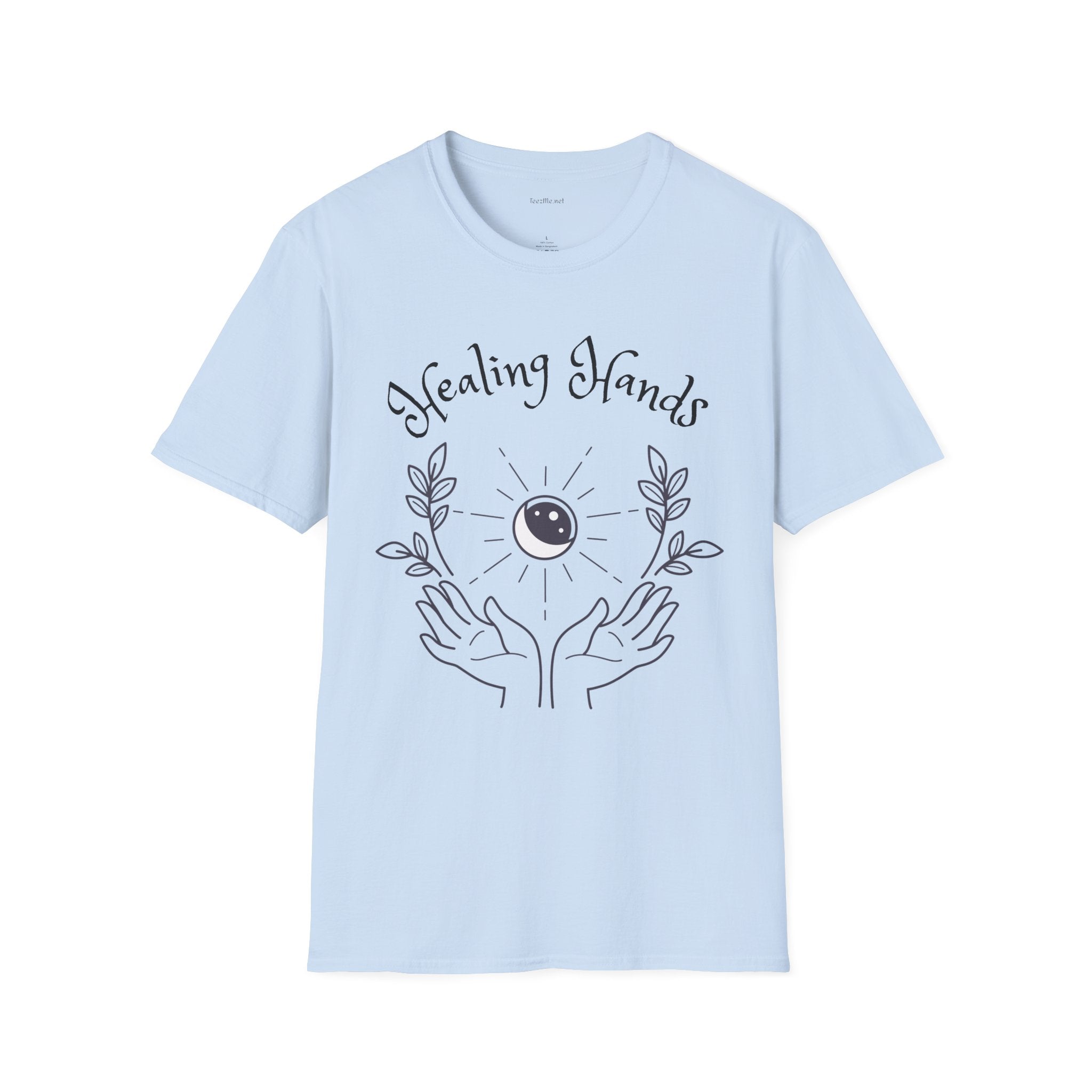 Healing Hands - Unisex Softstyle T-Shirt 100% Cotton Graphic #Reiki