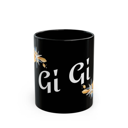 GiGi with seashells - Black Mug (11oz, 15oz) #Coffee #Tea #beach