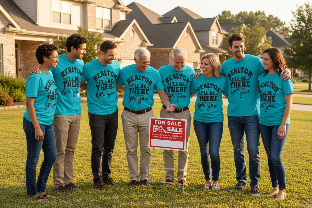REALTOR I'll Be There For You - Real Estate Unisex Soft Style T-Shirt 100% Cotton Graphic
