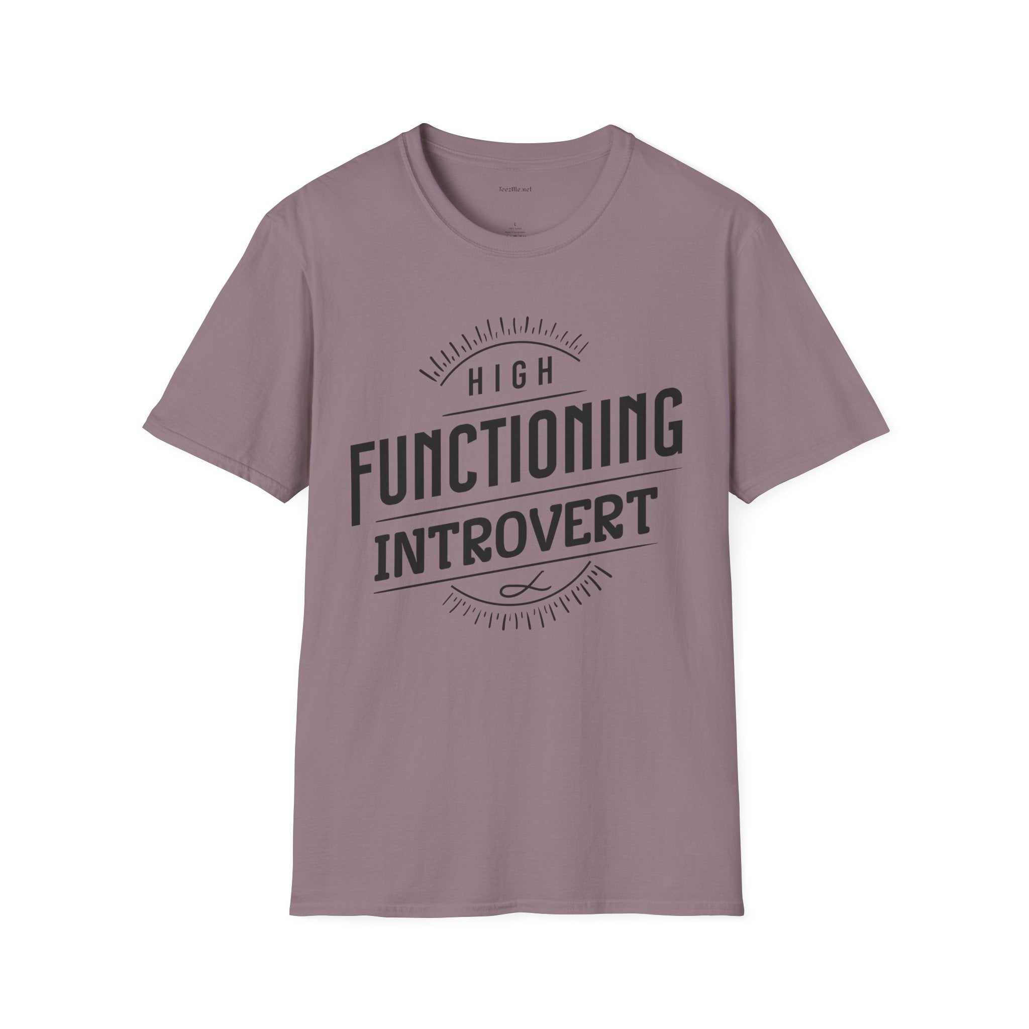 Functioning Introvert - Unisex Softstyle T-Shirt 100% Cotton Graphic