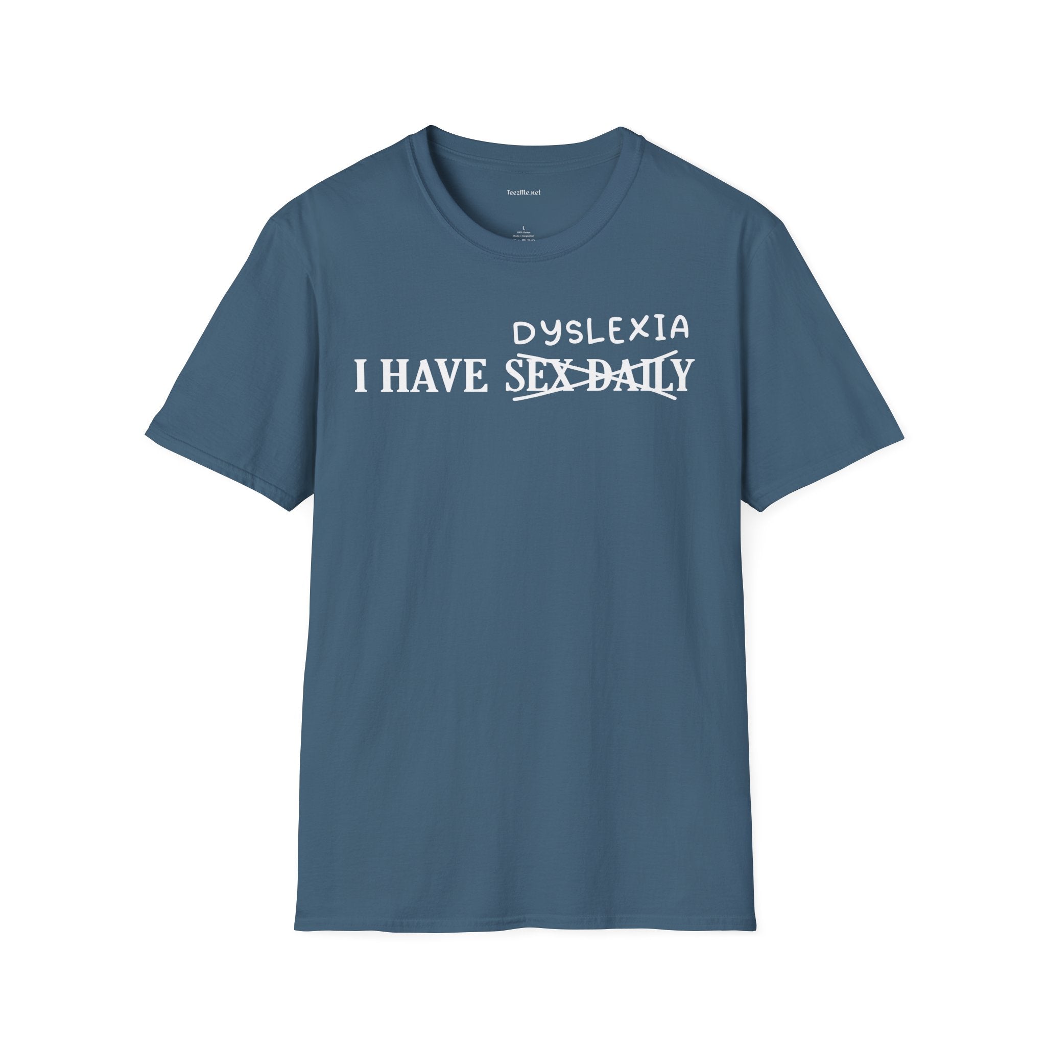 Dyslexia Unisex Softstyle T-Shirt 100% Cotton Graphic