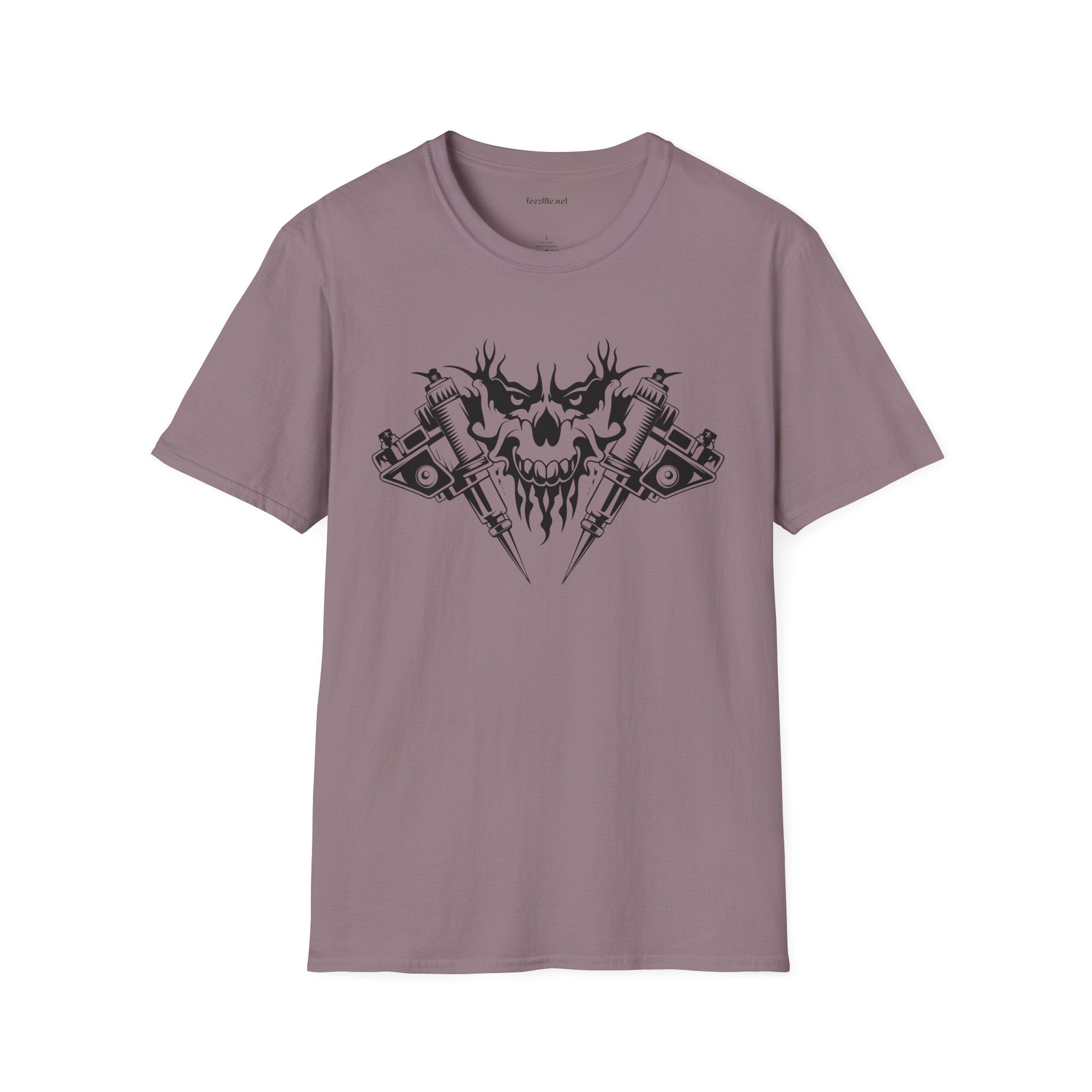 Crossed Tattoo Machine Unisex Soft Style T-Shirt 100% Cotton Graphic