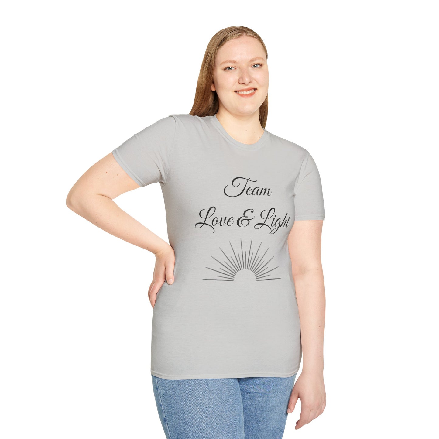 Team Love & Light - Unisex Softstyle T-Shirt 100% Cotton Graphic