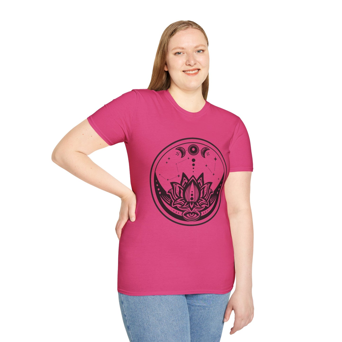 Moon Phase - Unisex Softstyle T-Shirt 100% Cotton Graphic