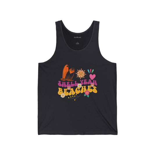Shell Yeah Beaches 01 Unisex Jersey Tank