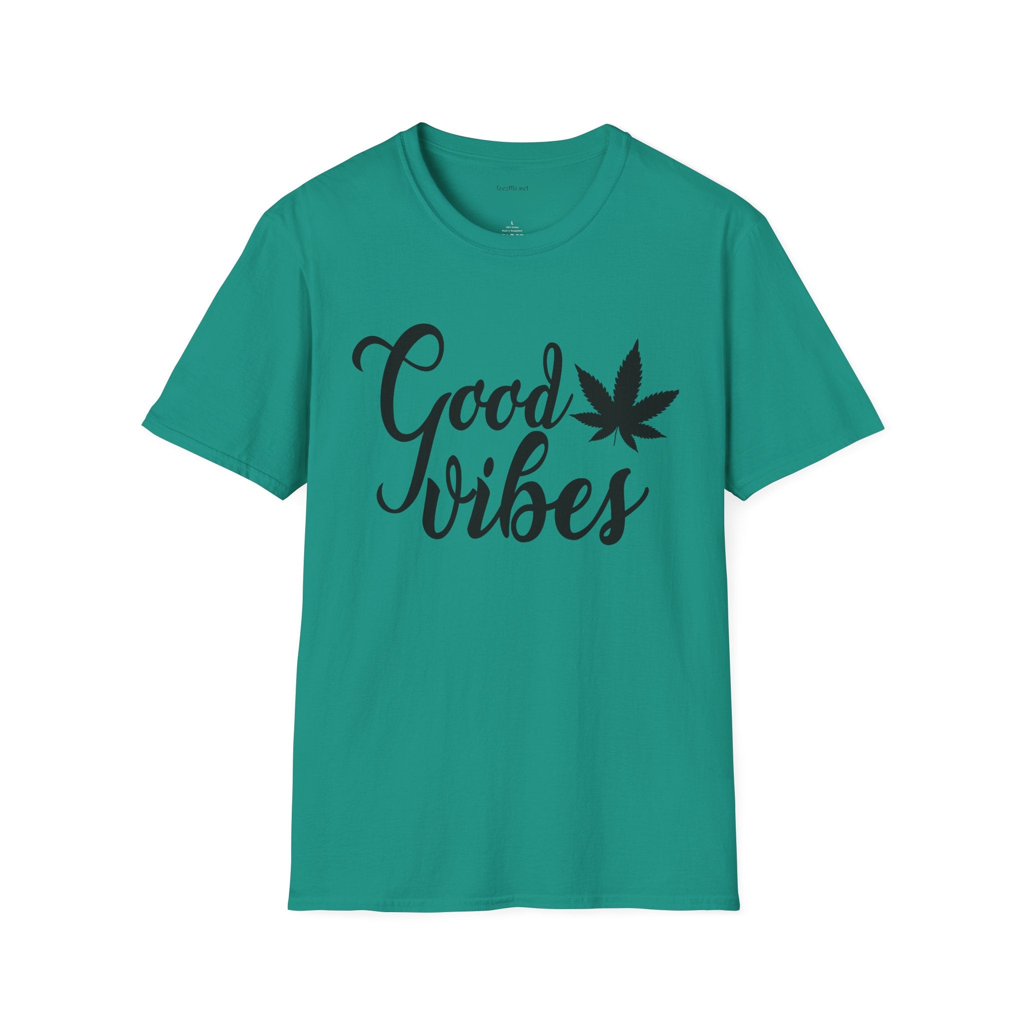 Good Vibes Weed - Unisex Softstyle T-Shirt 100% Cotton Graphic