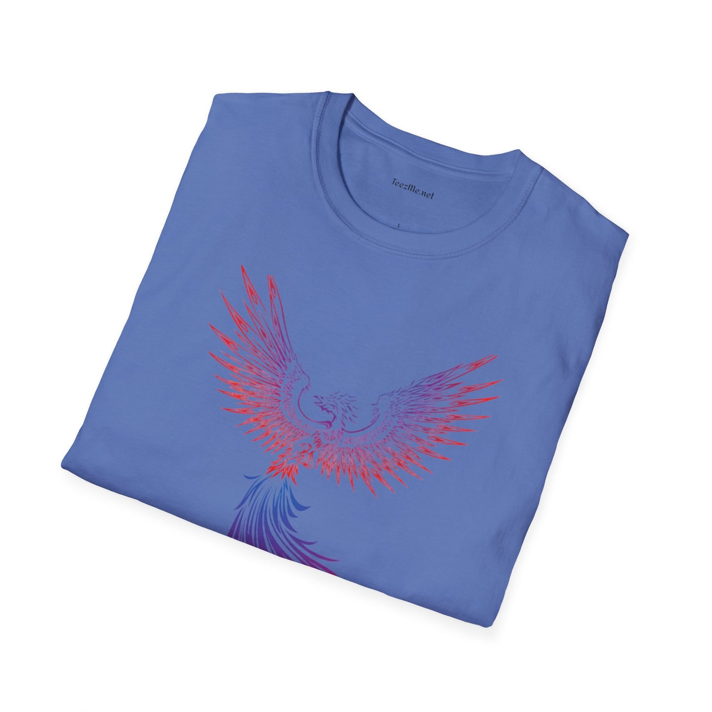 Phoenix rising (image)- Unisex Softstyle T-Shirt 100% Cotton Graphic