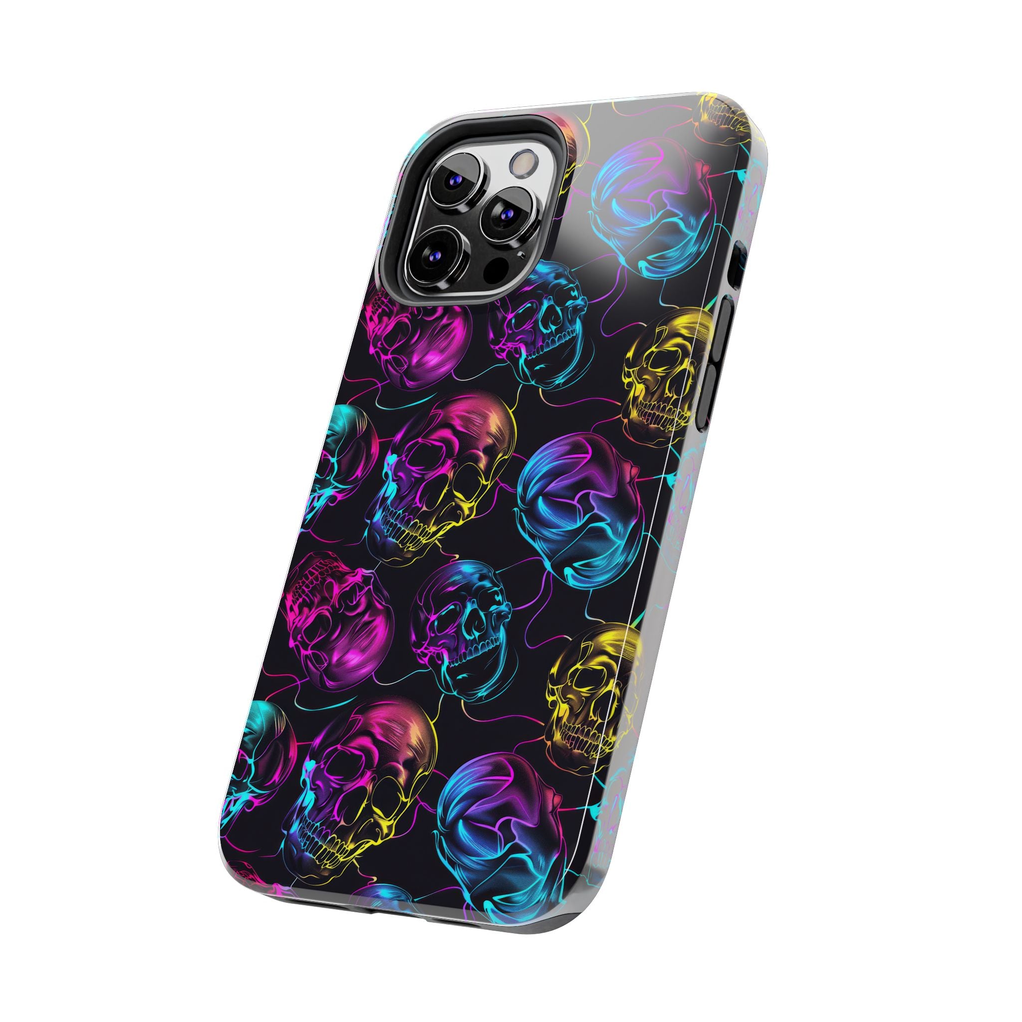 Neon Skull Cell Phone Case Tough Phone Cases