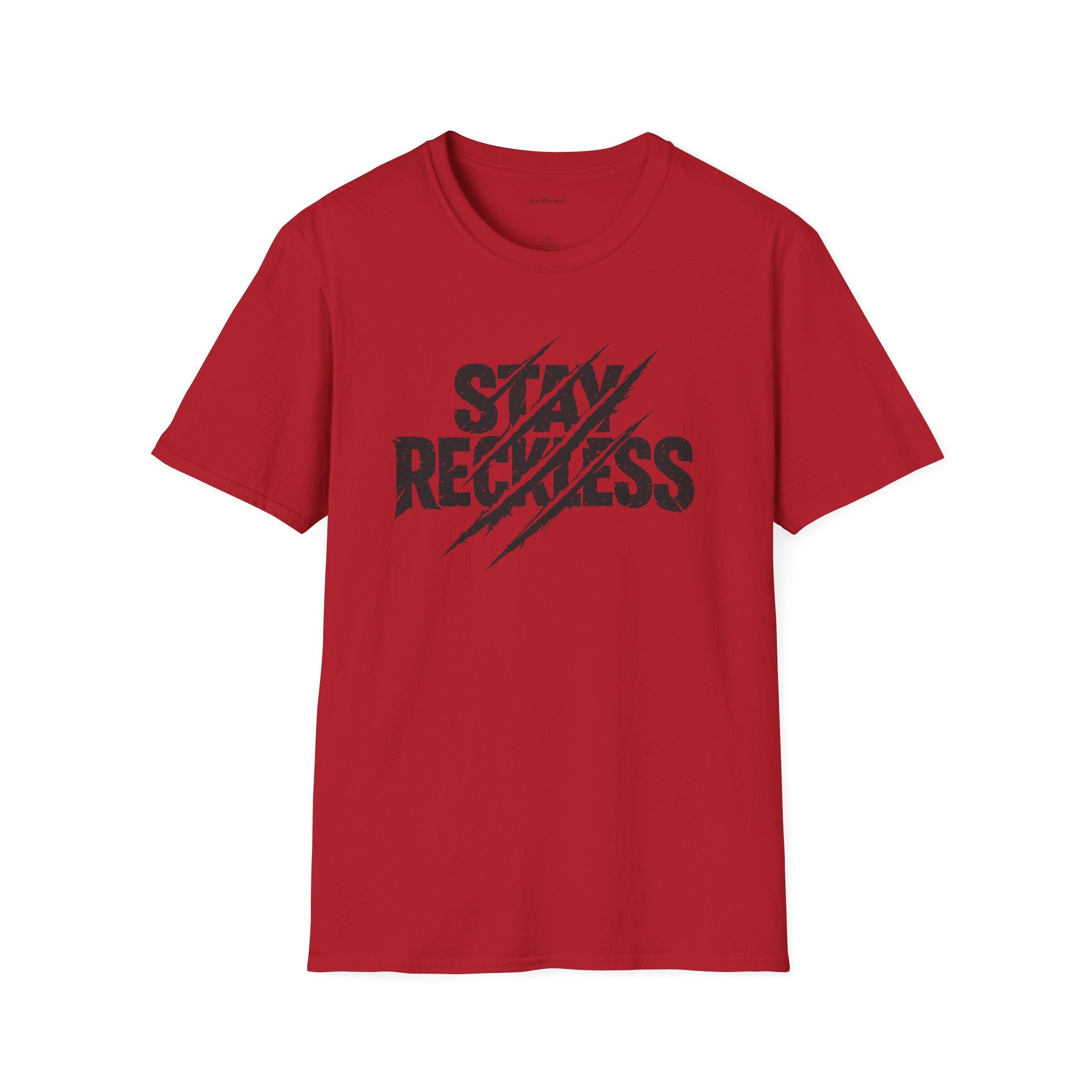 Stay Reckless T-Shirt — Distressed Claw-Mark Graphic Tee