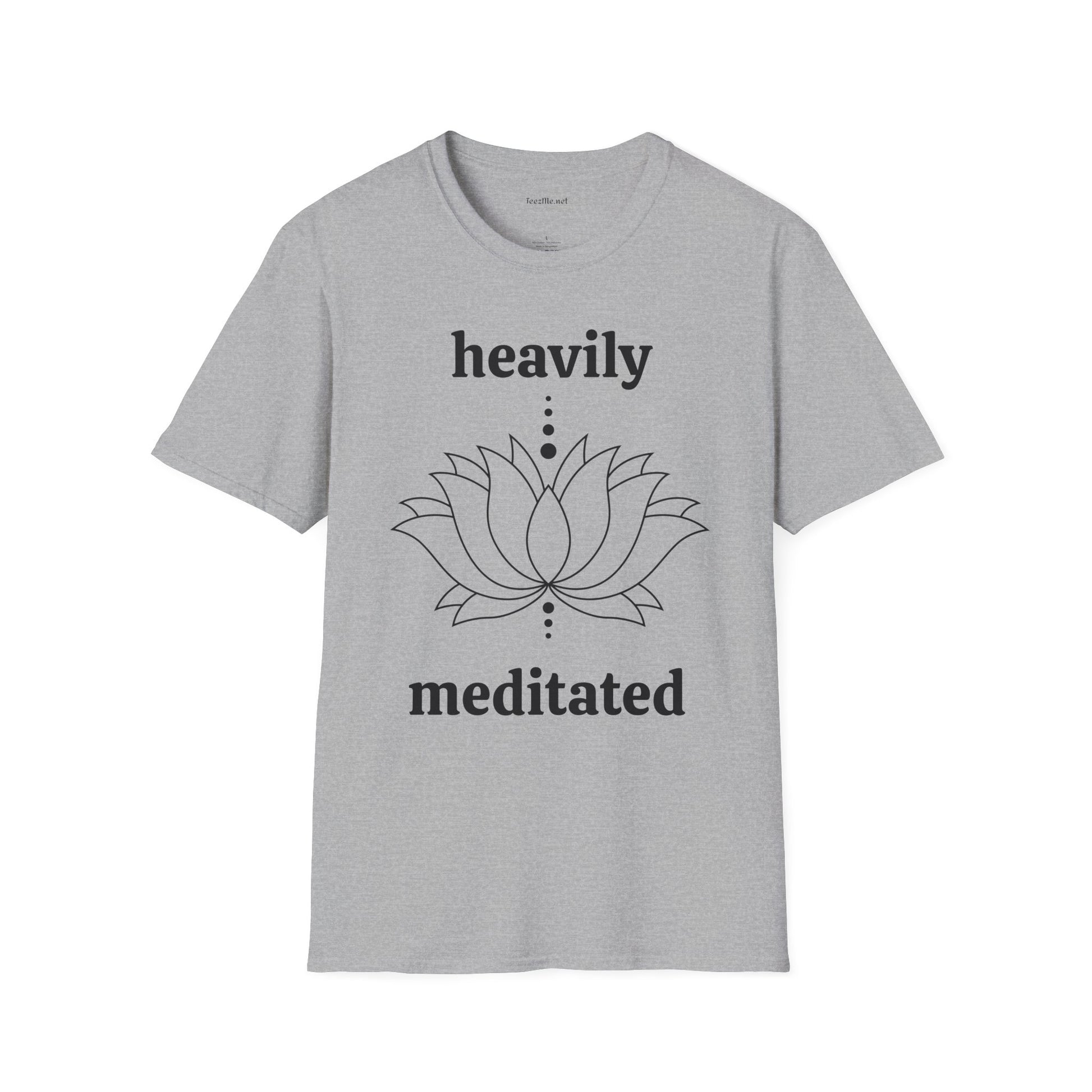 Heavily Meditated - Unisex Softstyle T-Shirt 100% Cotton Graphic