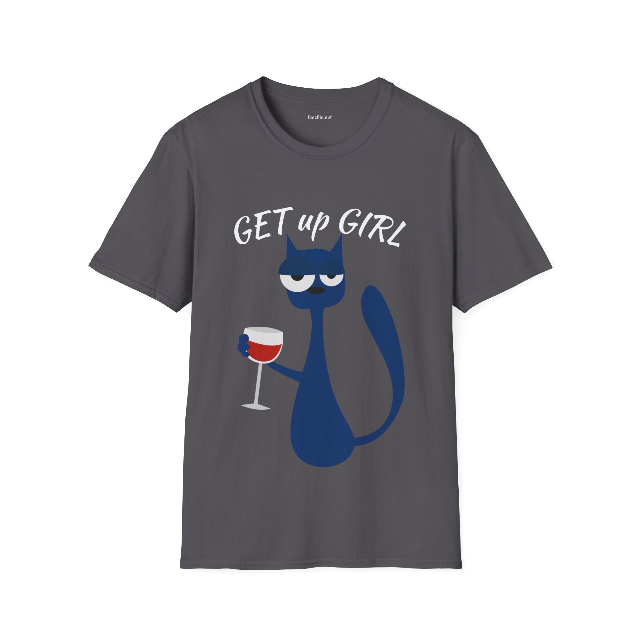 GET up GIRL - Unisex Soft-Style Cotton Tee 100% Cotton Graphic