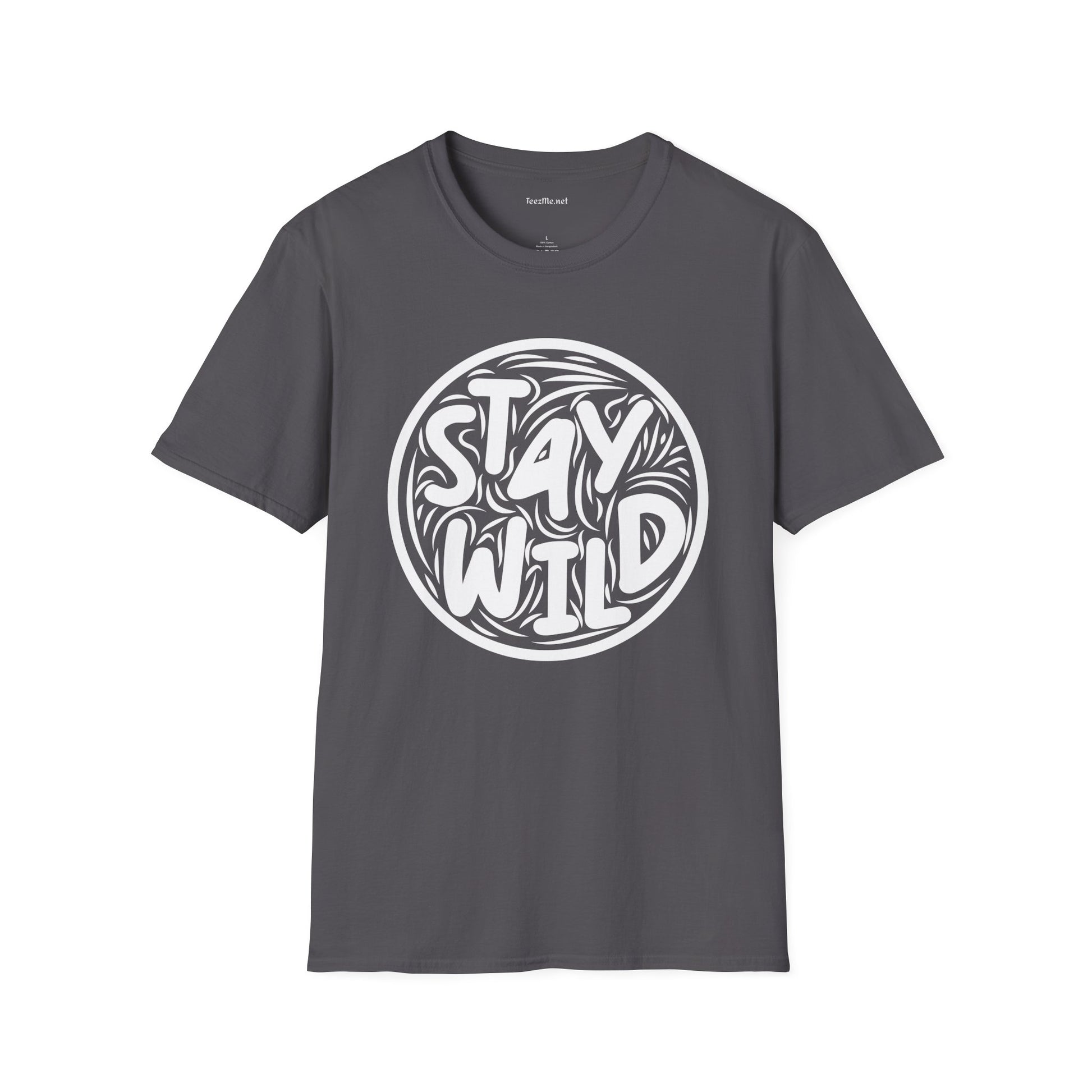 Stay Wild Retro Unisex Softstyle T-Shirt 100% Cotton