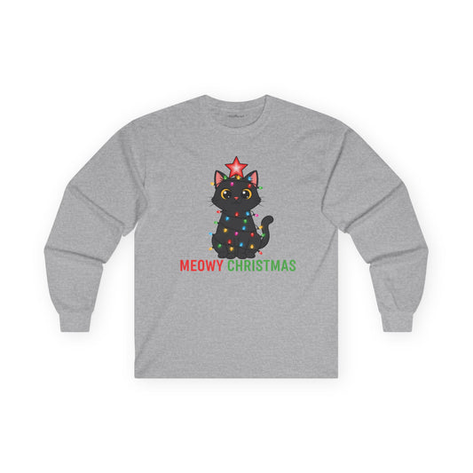 Meowy Christmas Unisex Ultra Cotton Long Sleeve Tee