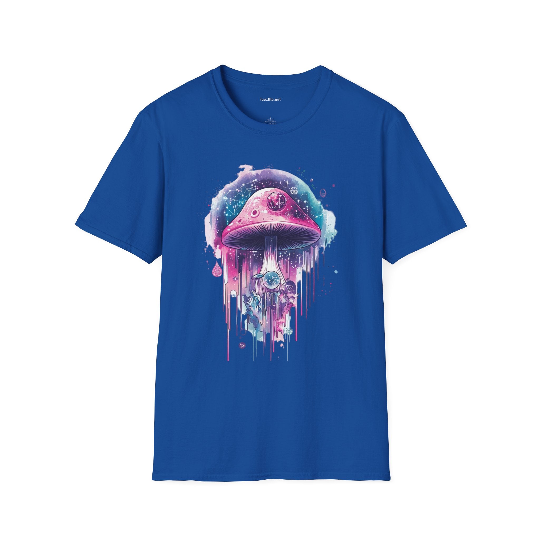 Abstract Mushroom Unisex Softstyle T-Shirt 100% Cotton Graphic