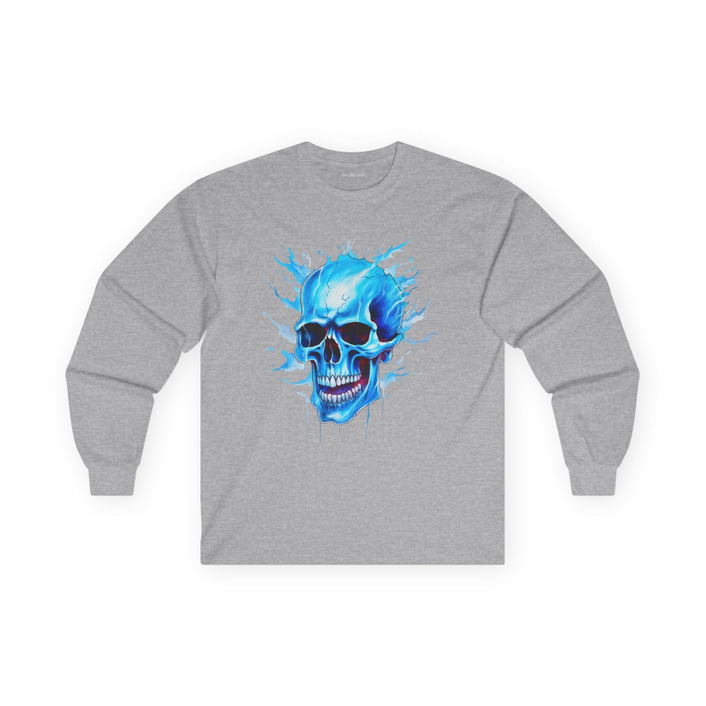 Blue Skull 01 Unisex Ultra Cotton Long Sleeve Tee