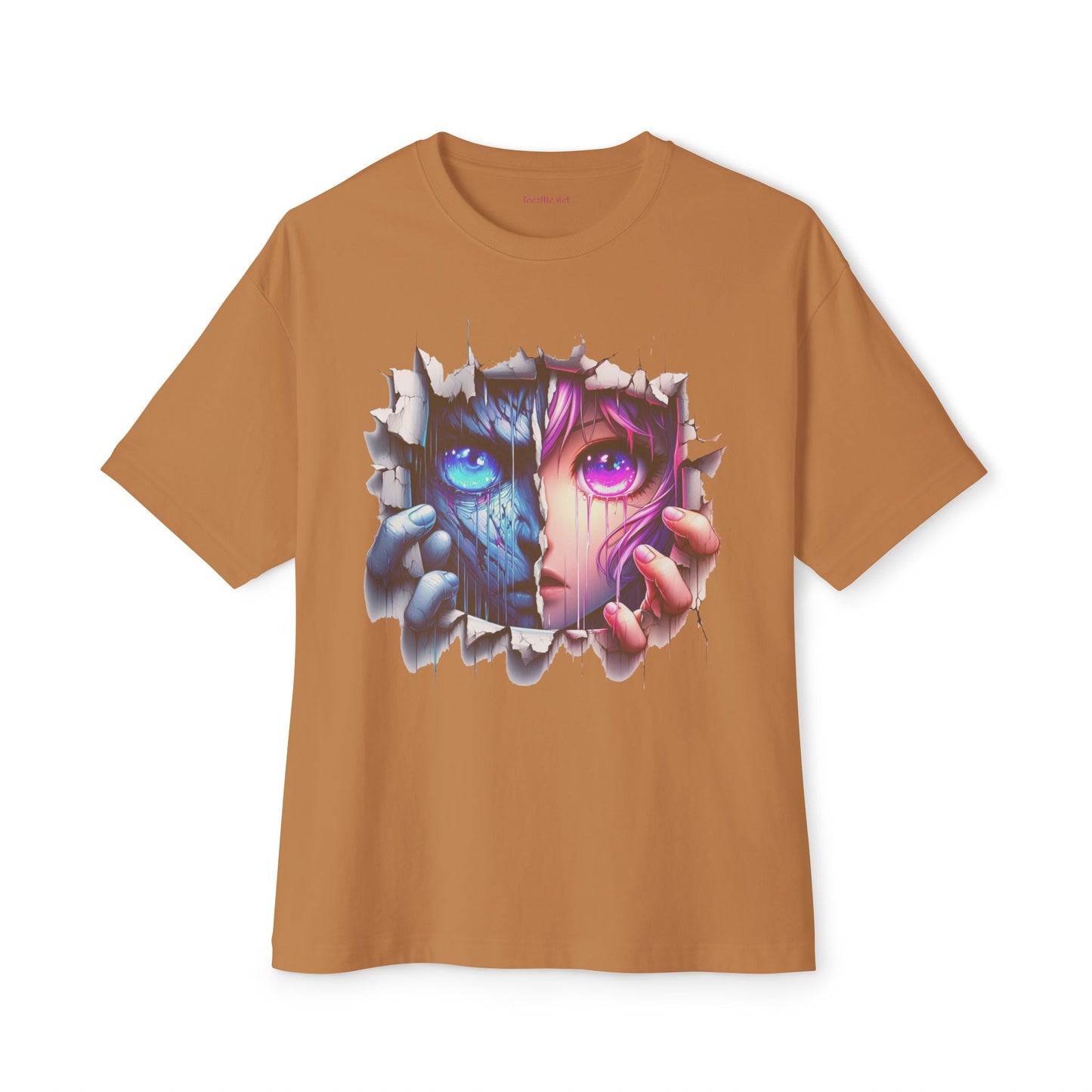 Anime Girl Eyes Unisex Oversized Boxy Tee