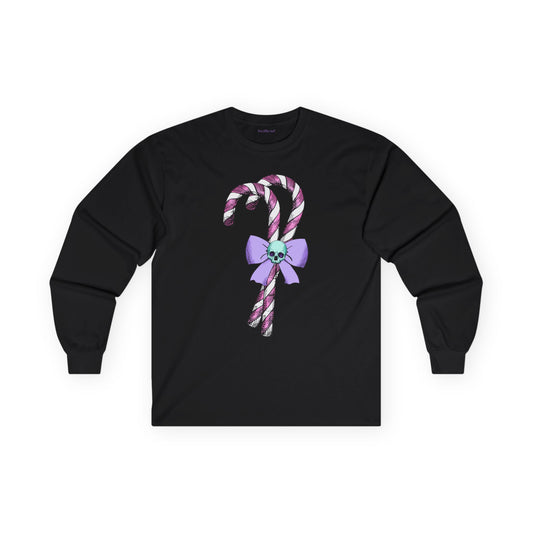Candy Canes Goth Unisex Ultra Cotton Long Sleeve Tee