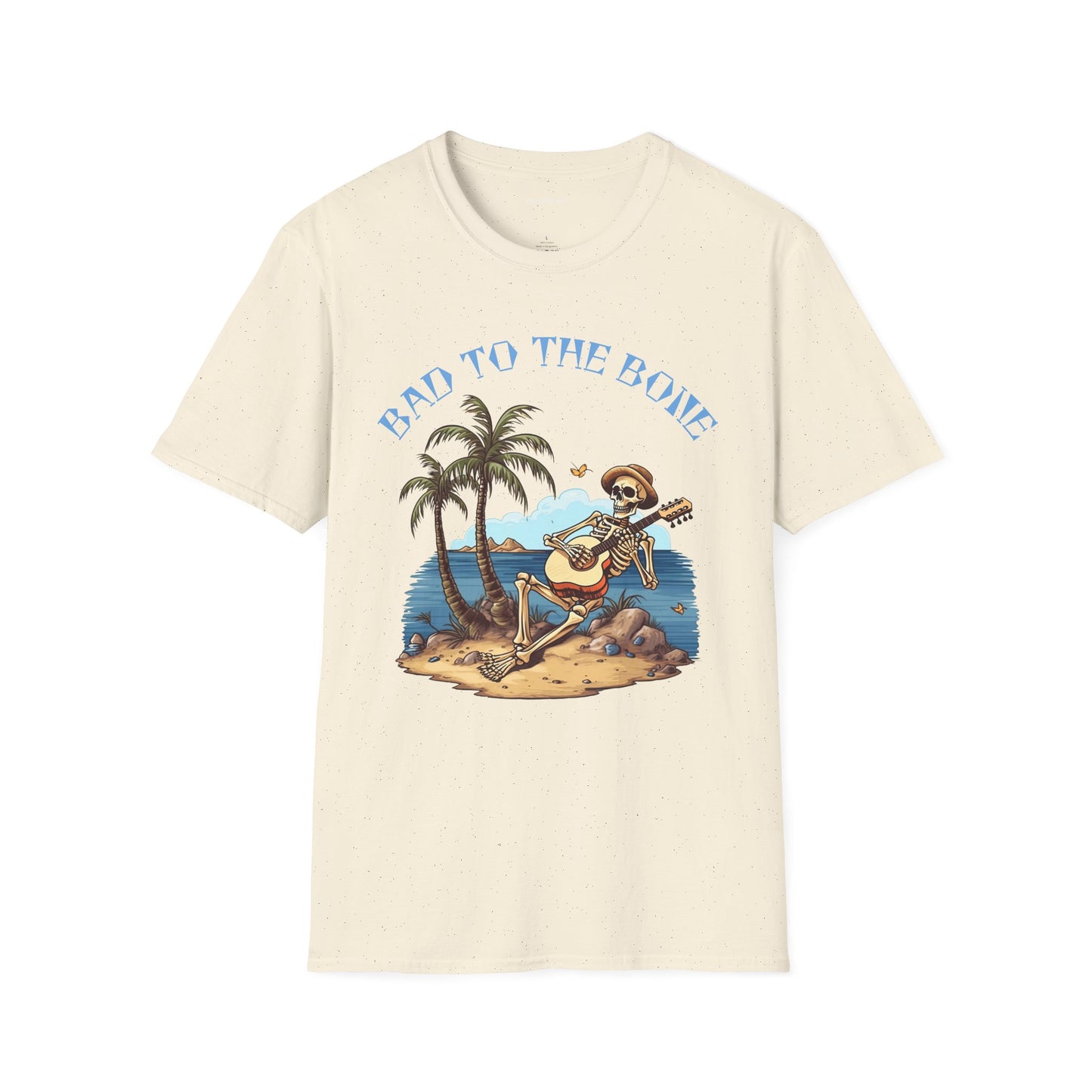 Bad to the Bone Unisex Softstyle T-Shirt 100% Cotton Graphic