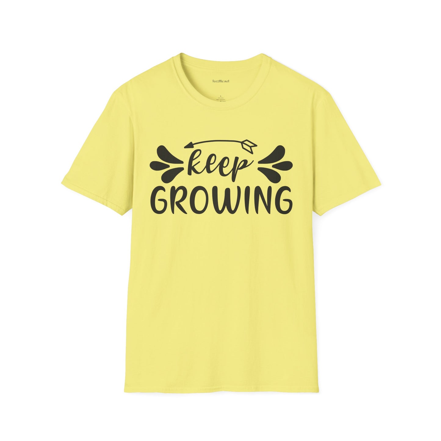 Keep Growing 03 Unisex Soft Style T-Shirt 100% Cotton Graphic
